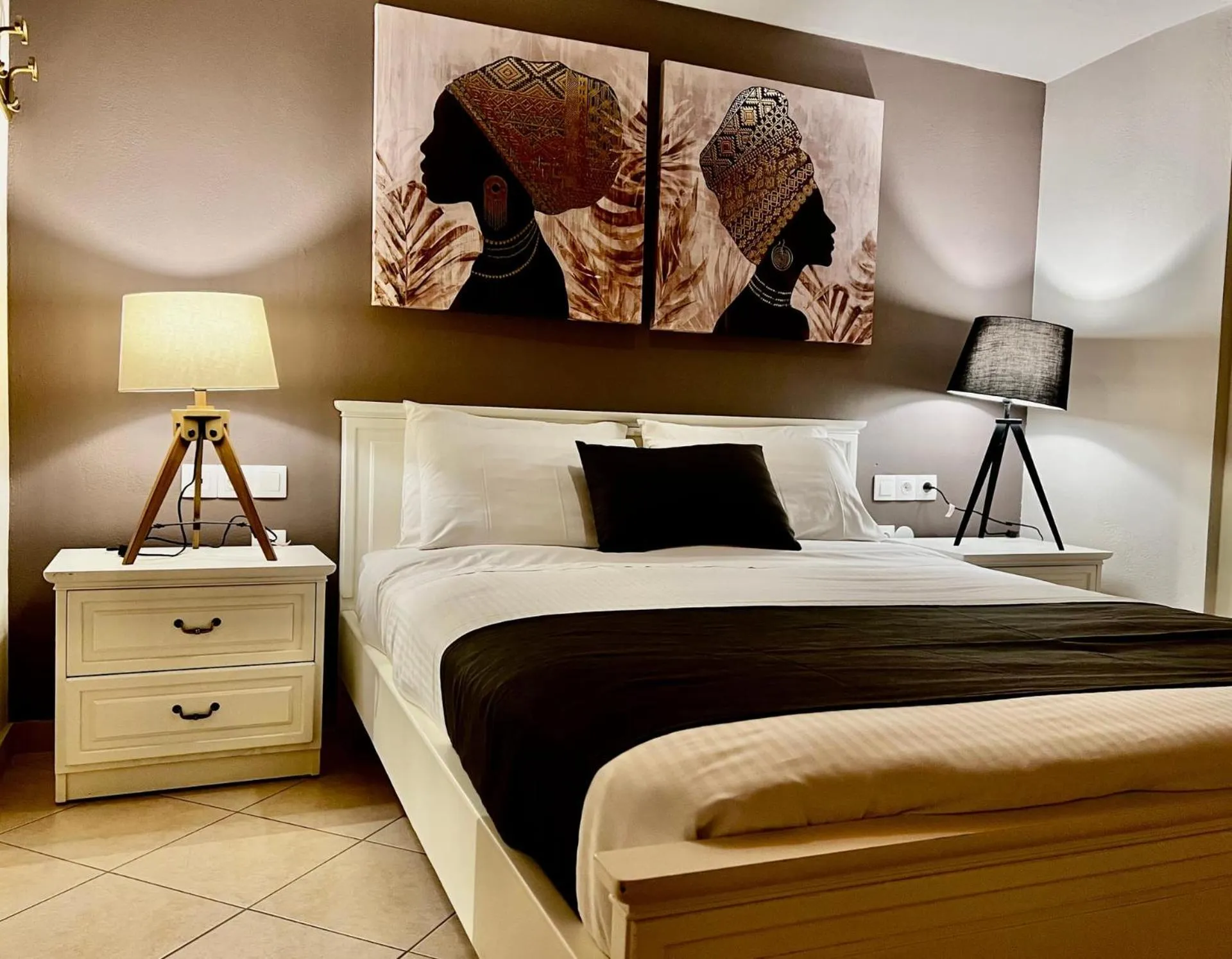 Bed in IONIAN SUITES by Bruskos