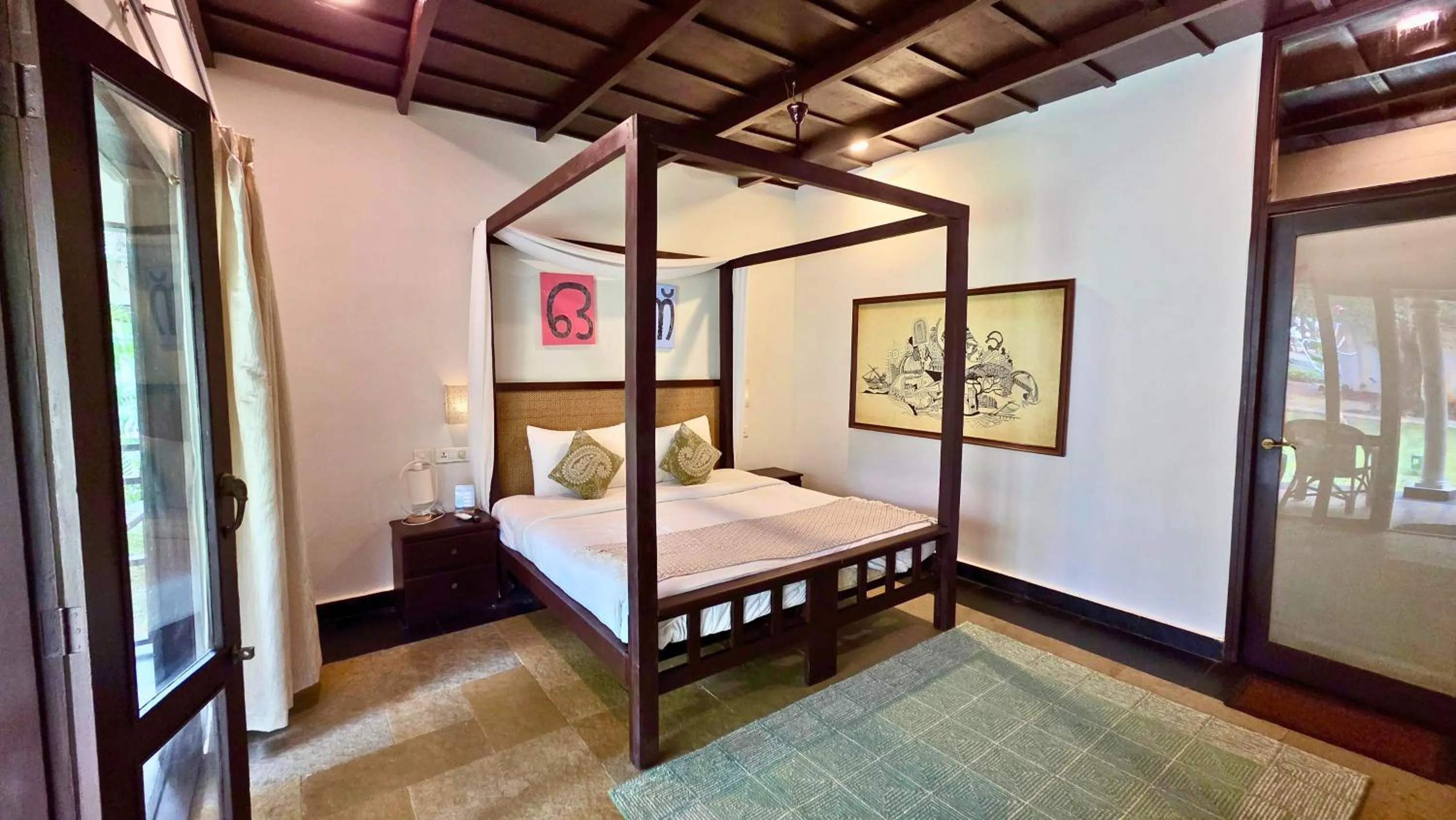 Bed in Seclude Kerala, Marari Sands