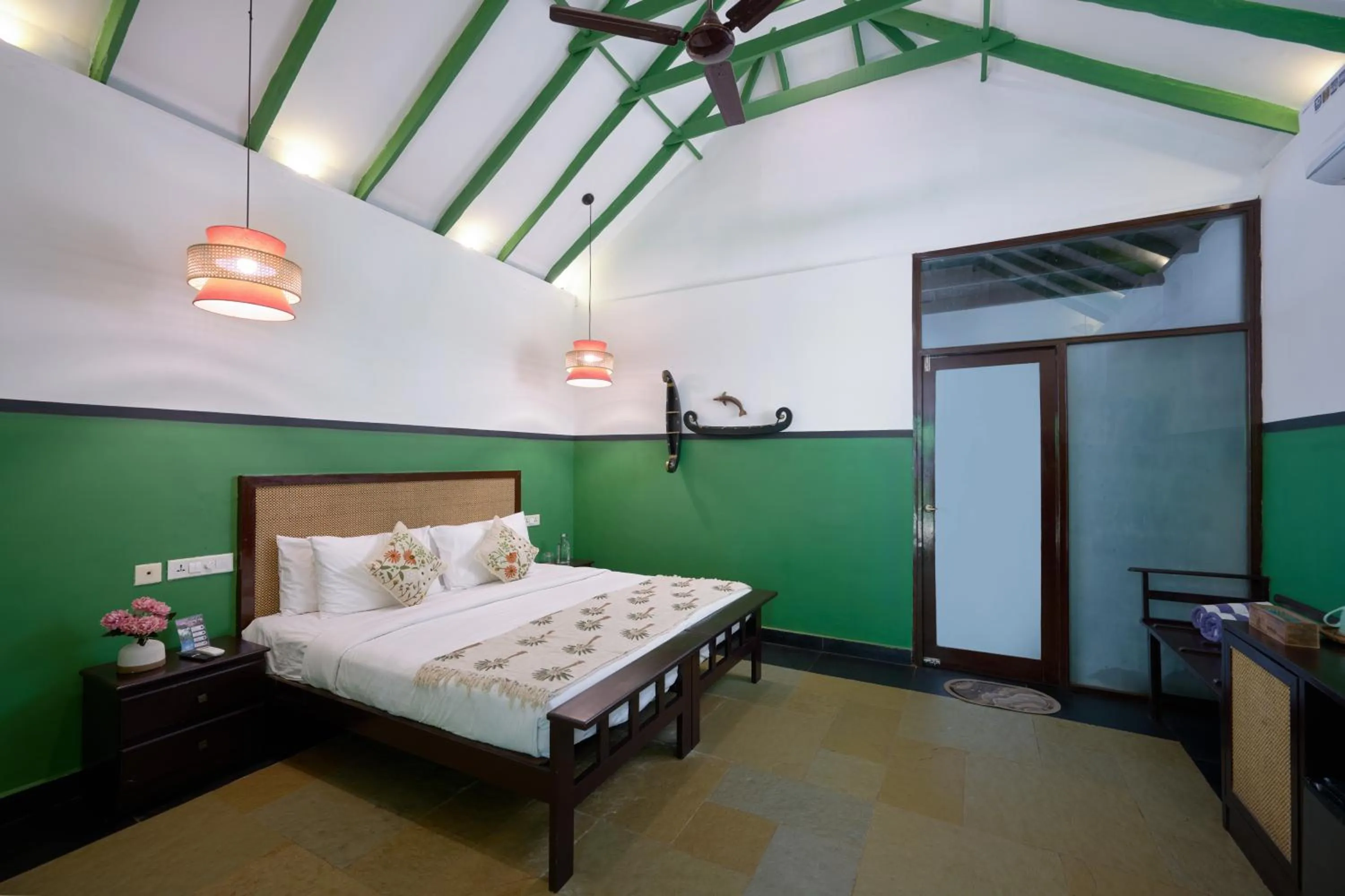 Bedroom, Bed in Seclude Kerala, Marari Sands