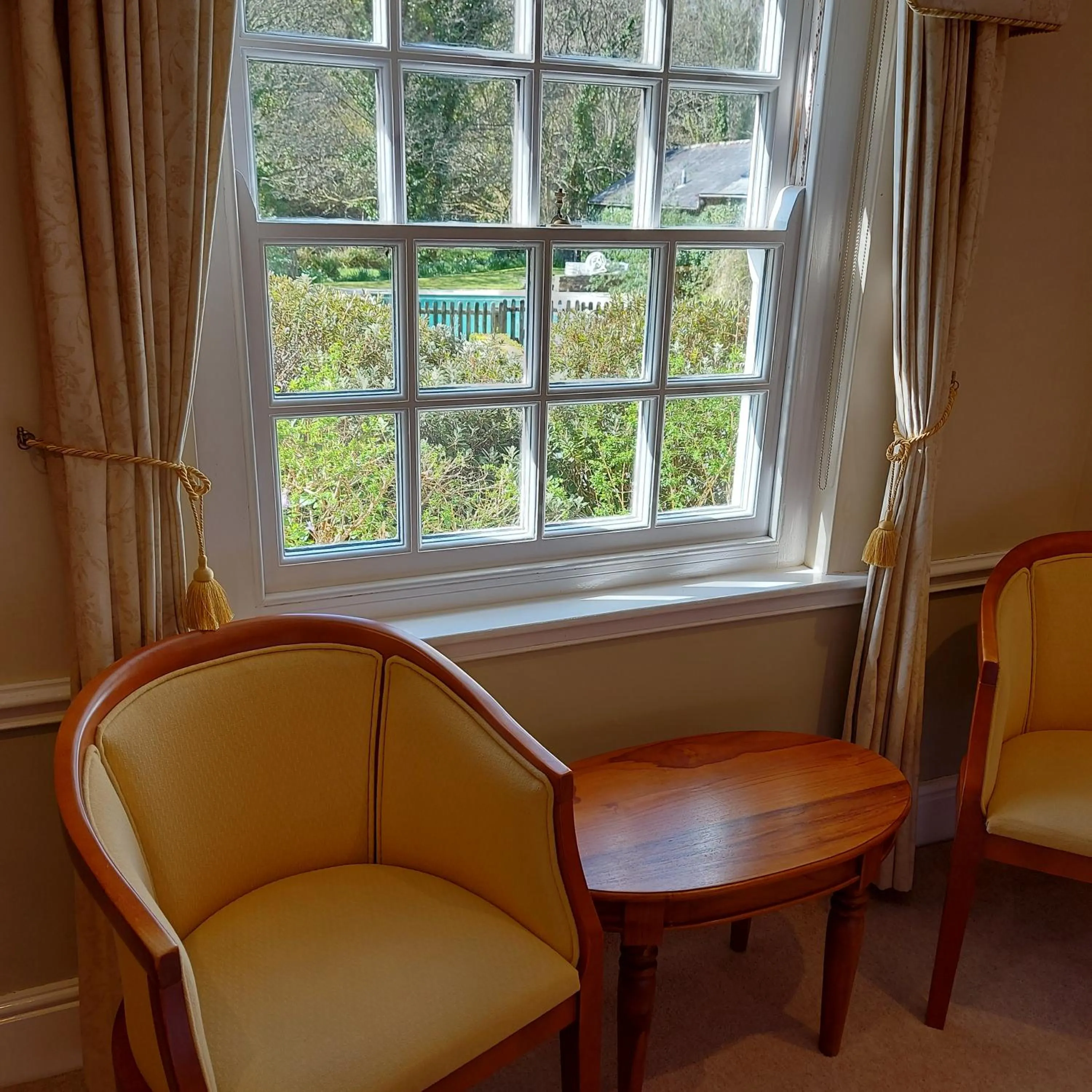 Seating area in Rose in Vale Country House Hotel