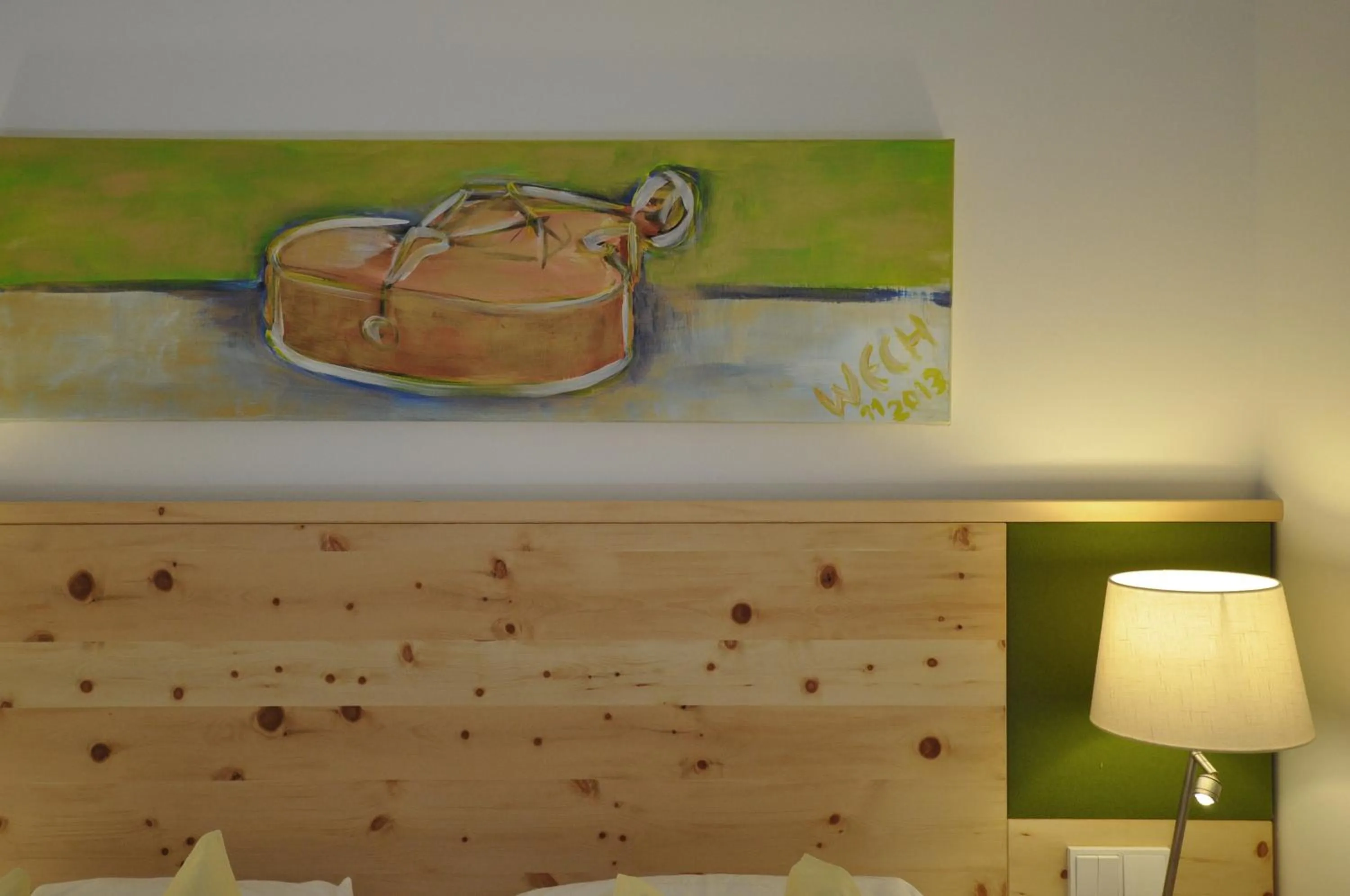 Decorative detail, Bed in Impuls Hotel Tirol