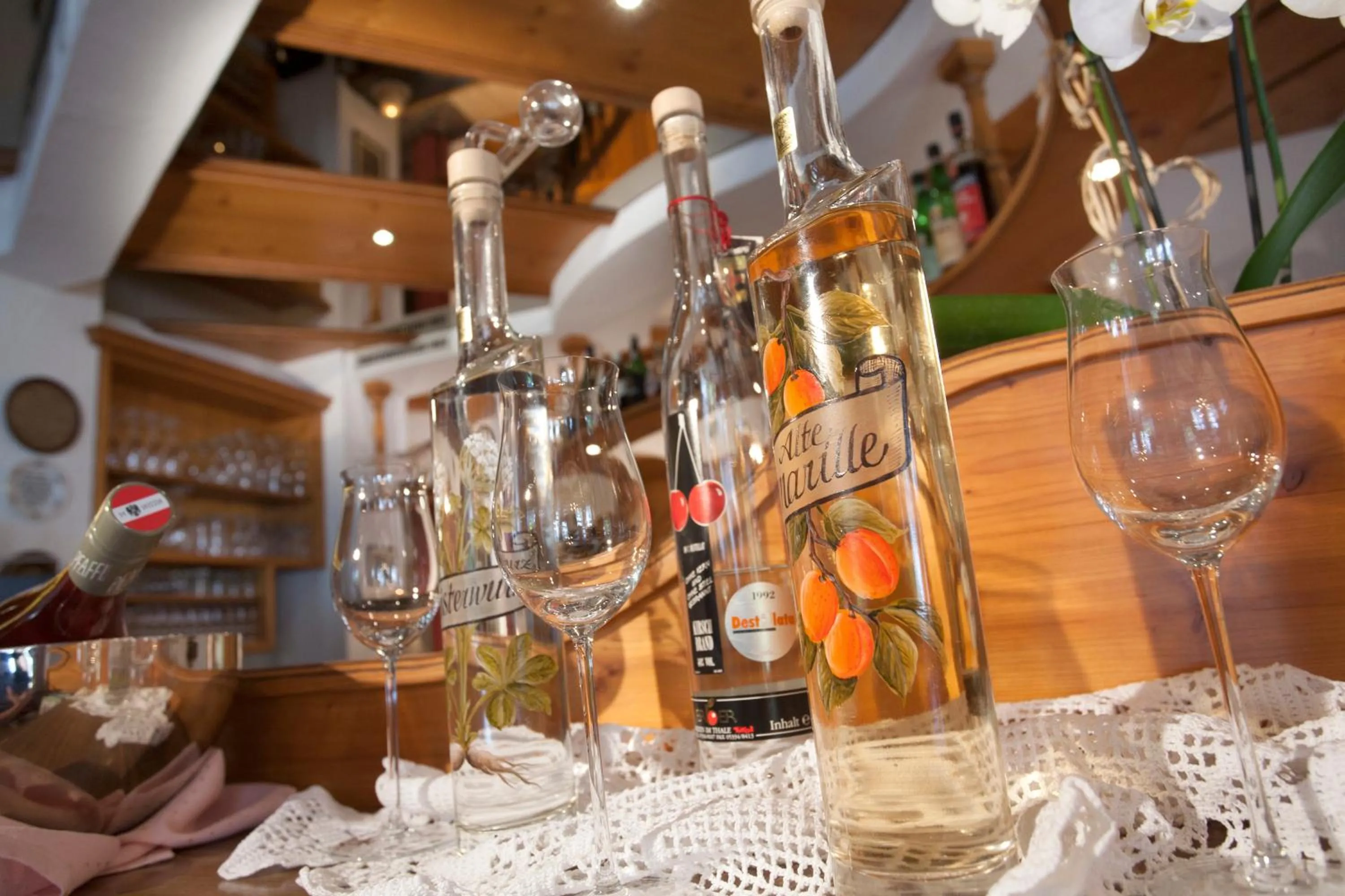 Alcoholic drinks in Hotel Margit