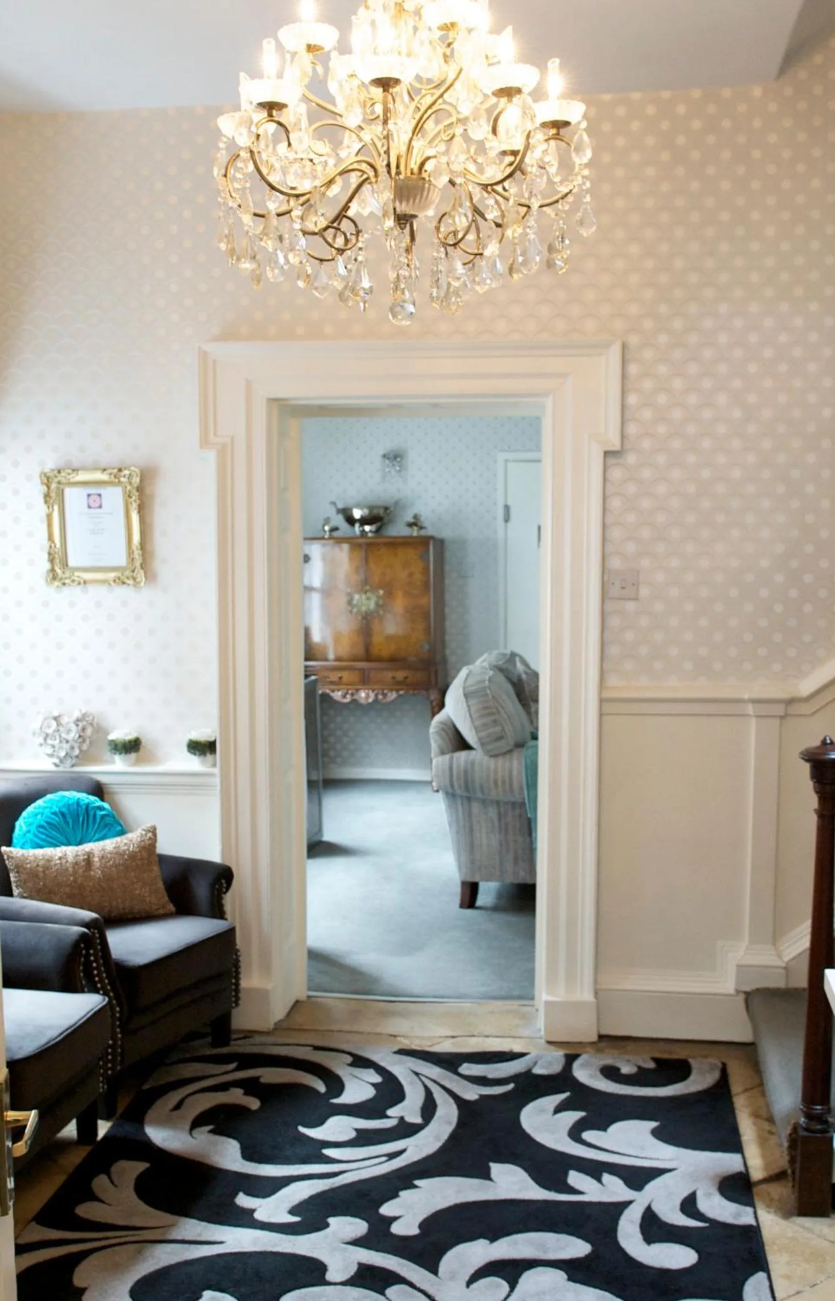 Decorative detail, Bed in Jessop House