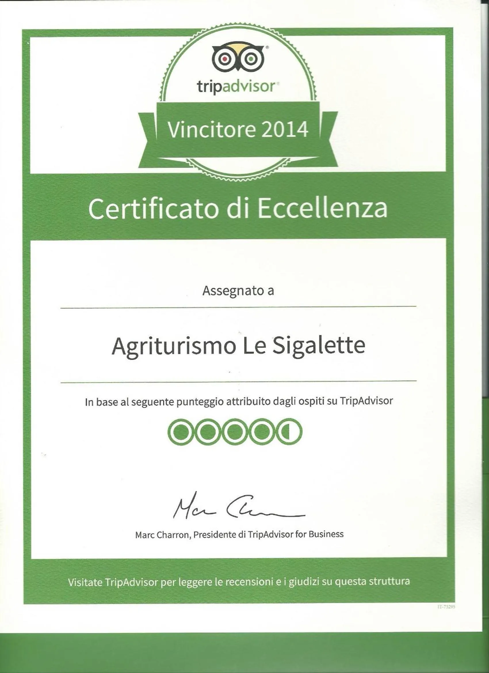 Decorative detail in Agriturismo Le Sigalette