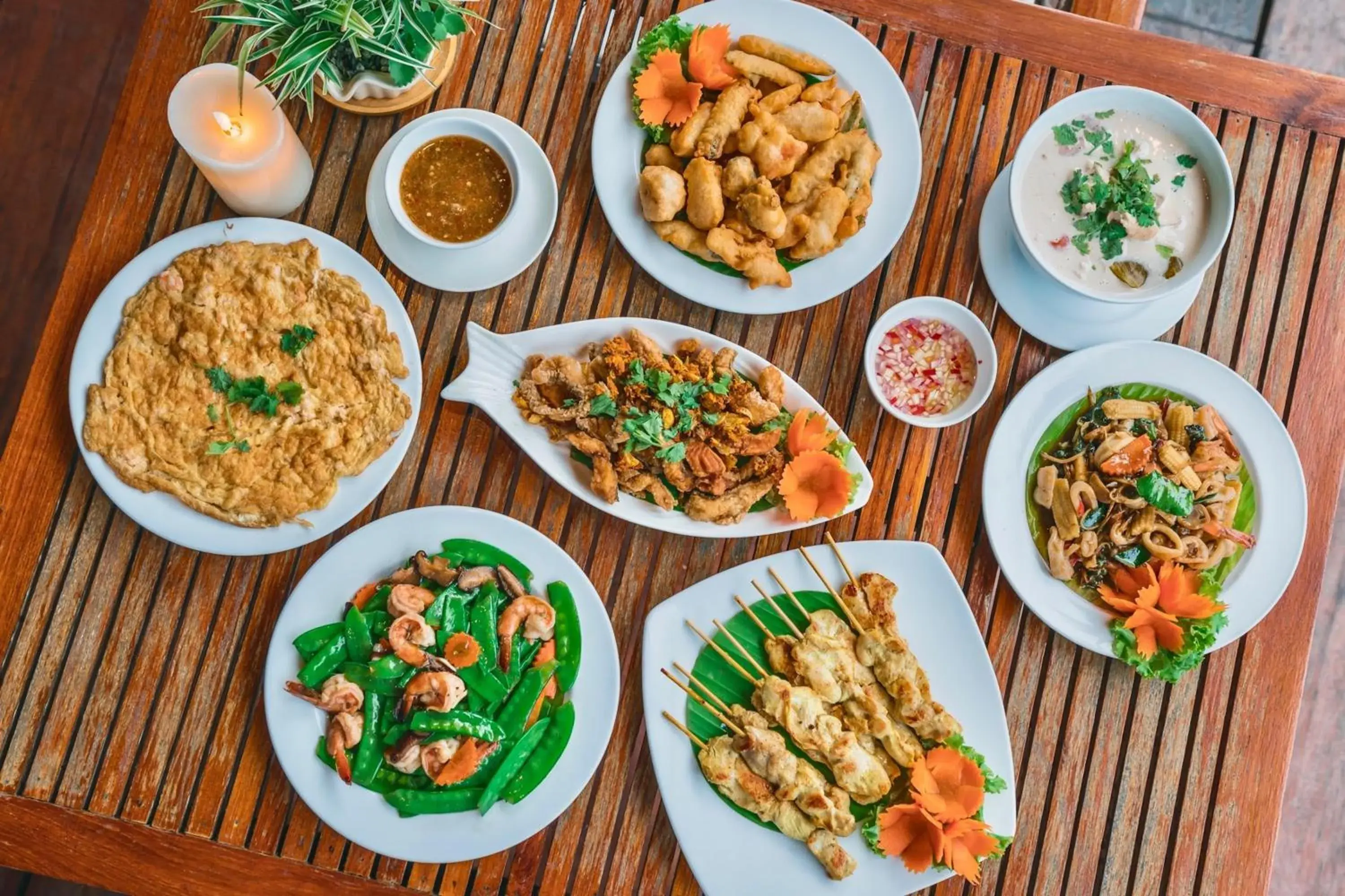 Food in The Float House River Kwai Food in The Float House River Kwai