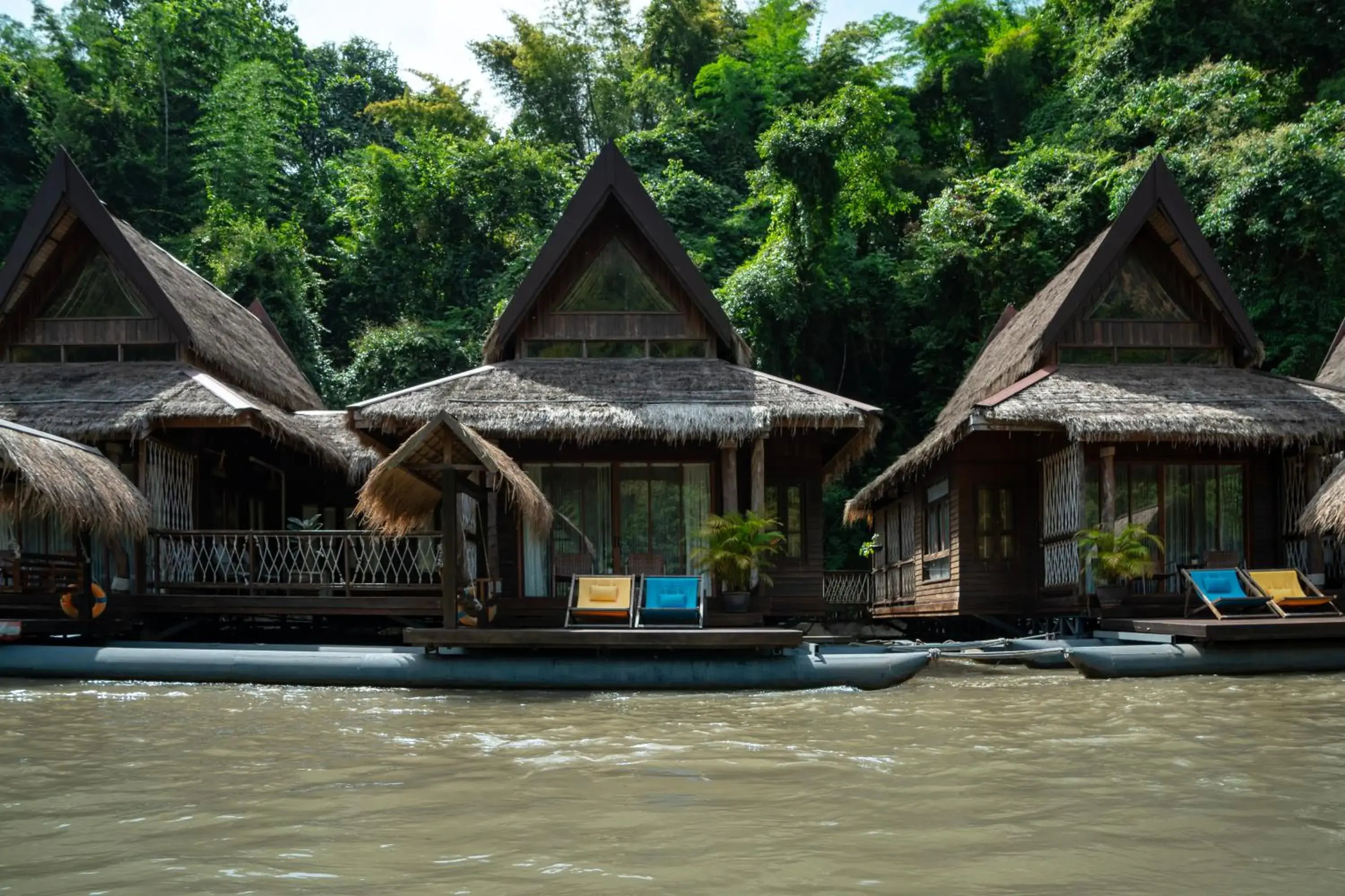 Property building in The Float House River Kwai Property building in The Float House River Kwai