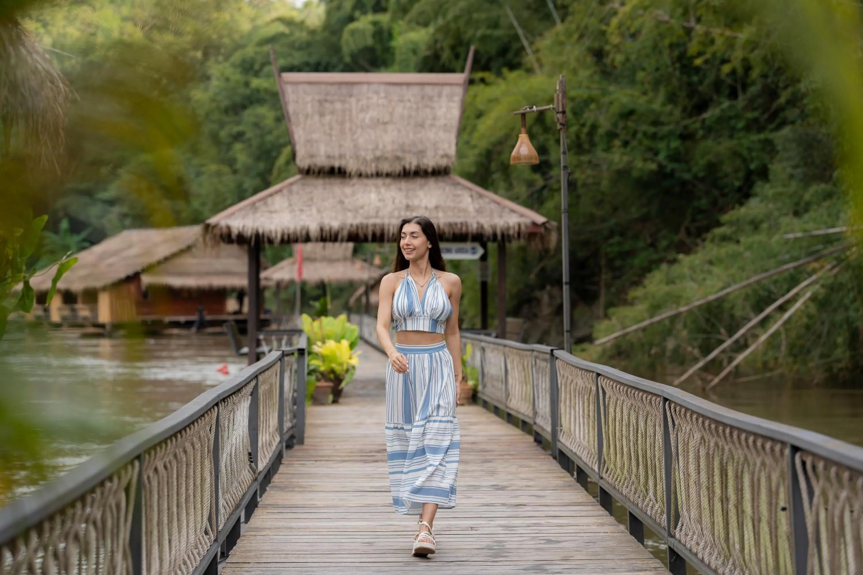 Natural landscape in The Float House River Kwai
