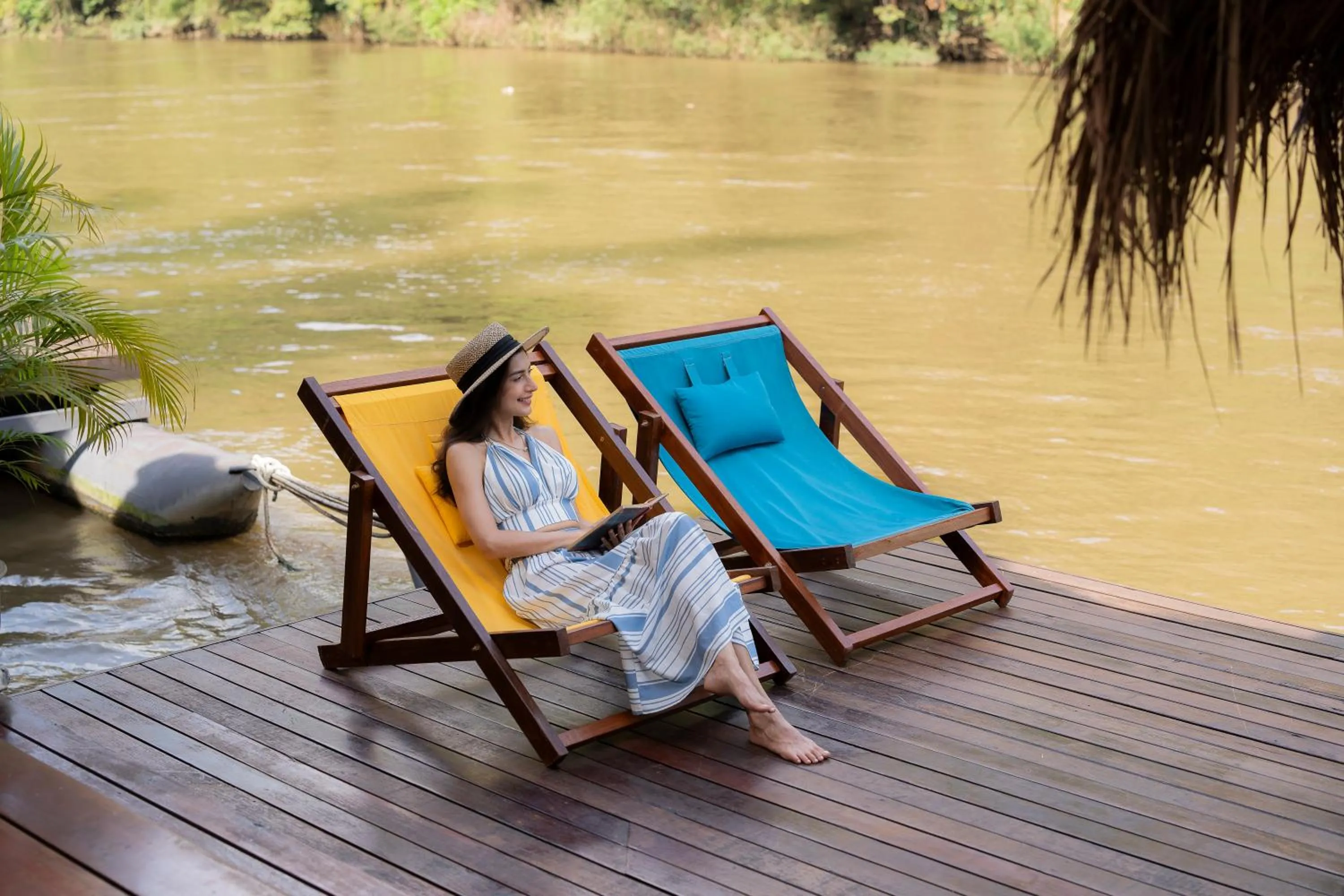 Balcony/Terrace in The Float House River Kwai