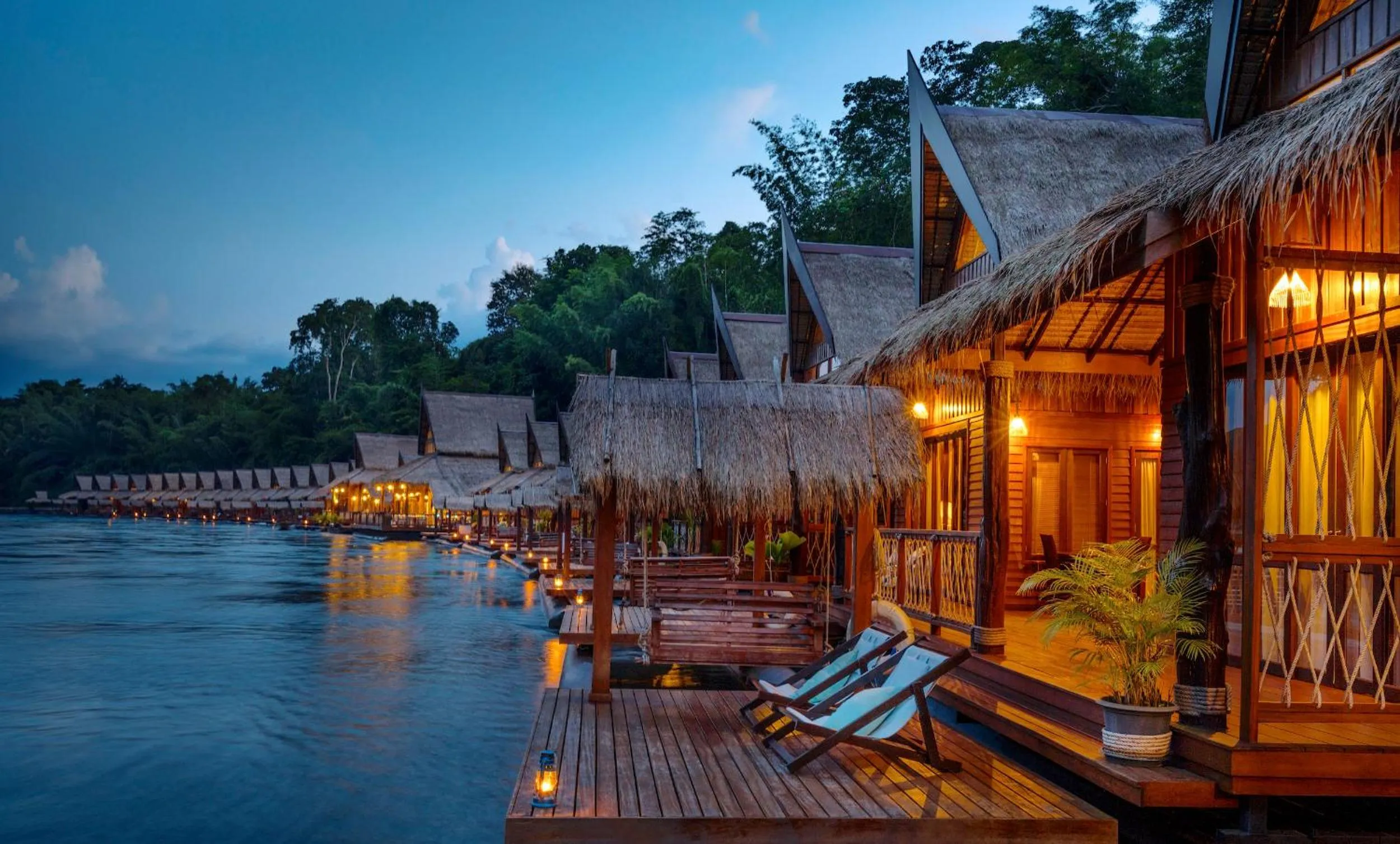 Natural landscape in The Float House River Kwai