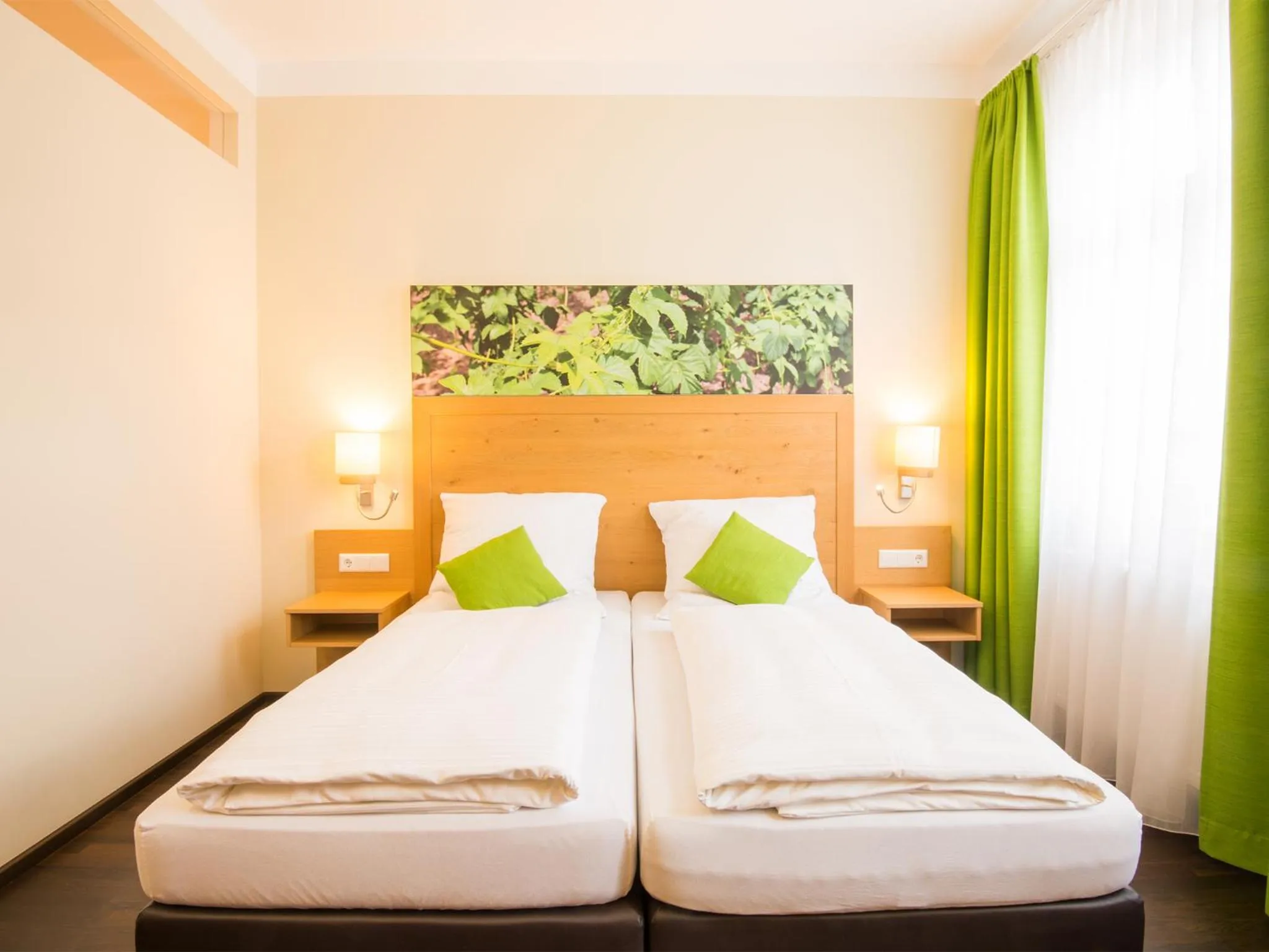 Bed in Hotel Brauereigasthof Amberger