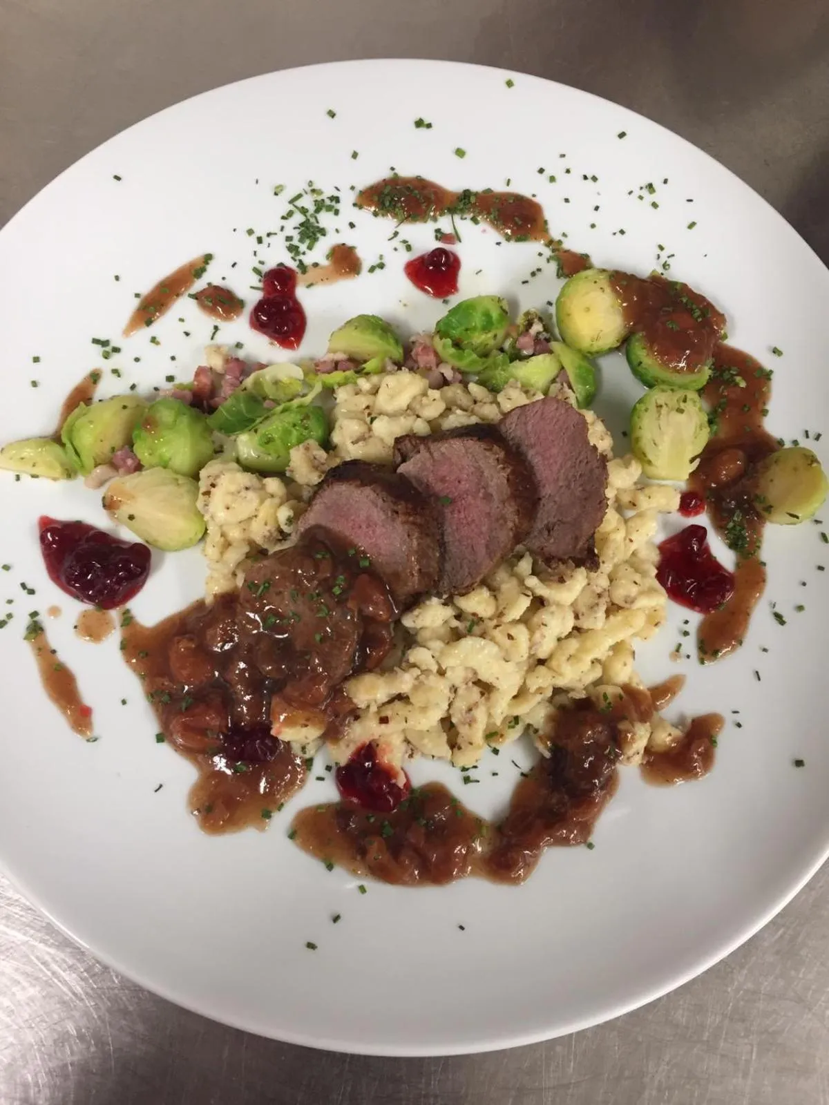 Food close-up in Hotel Brauereigasthof Amberger