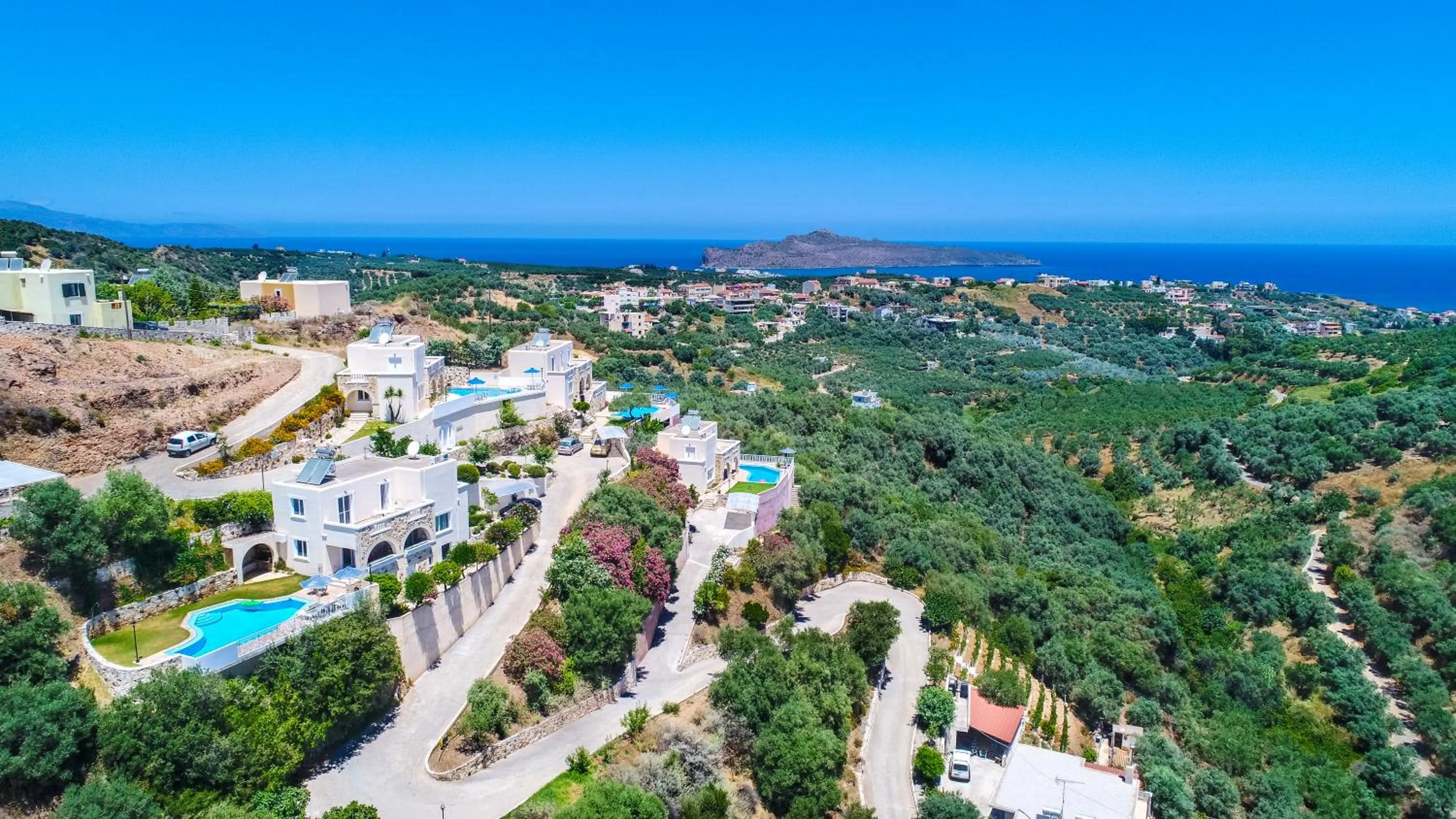 Bird's eye view in Ilios Village