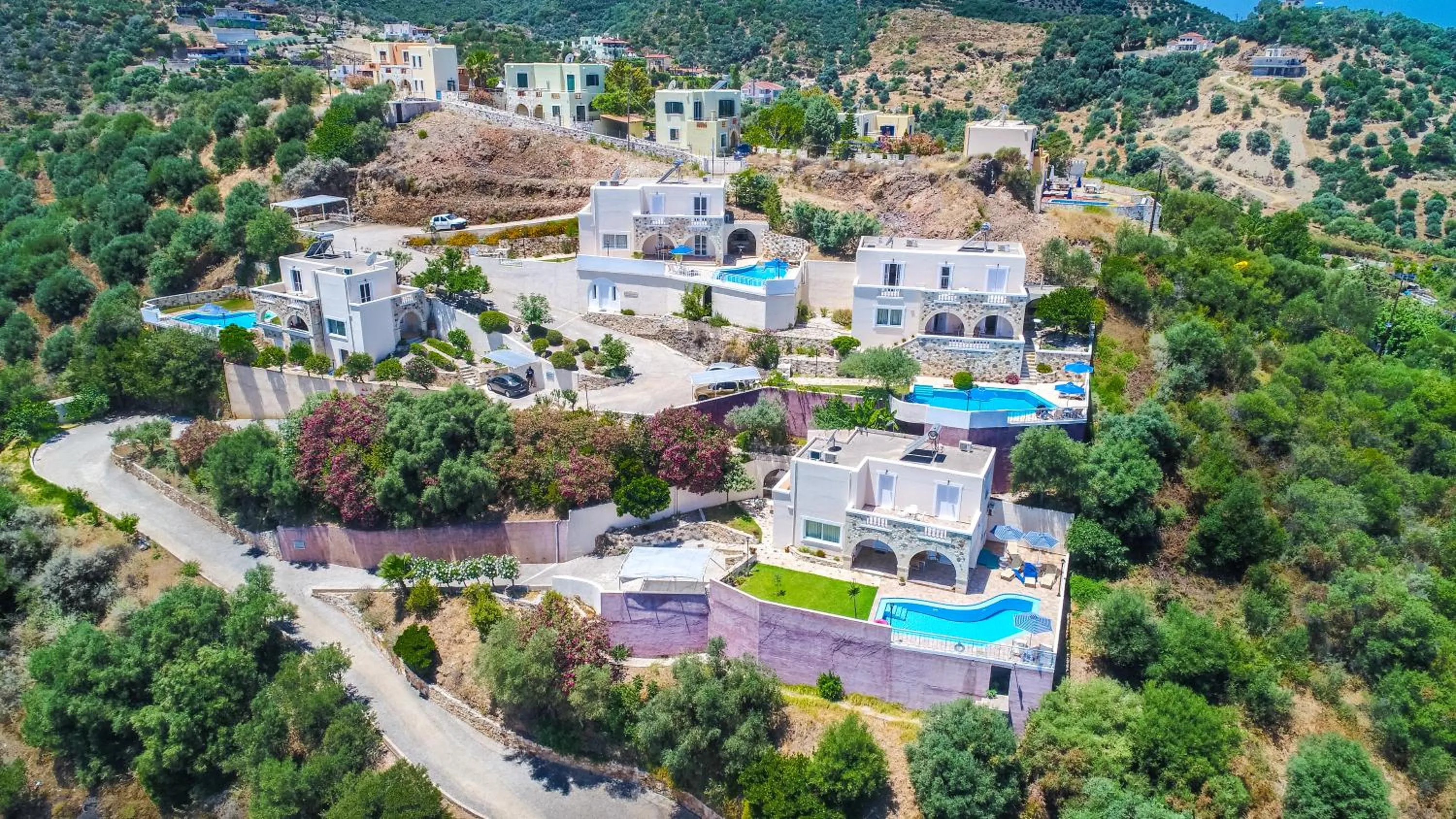 Bird's eye view in Ilios Village