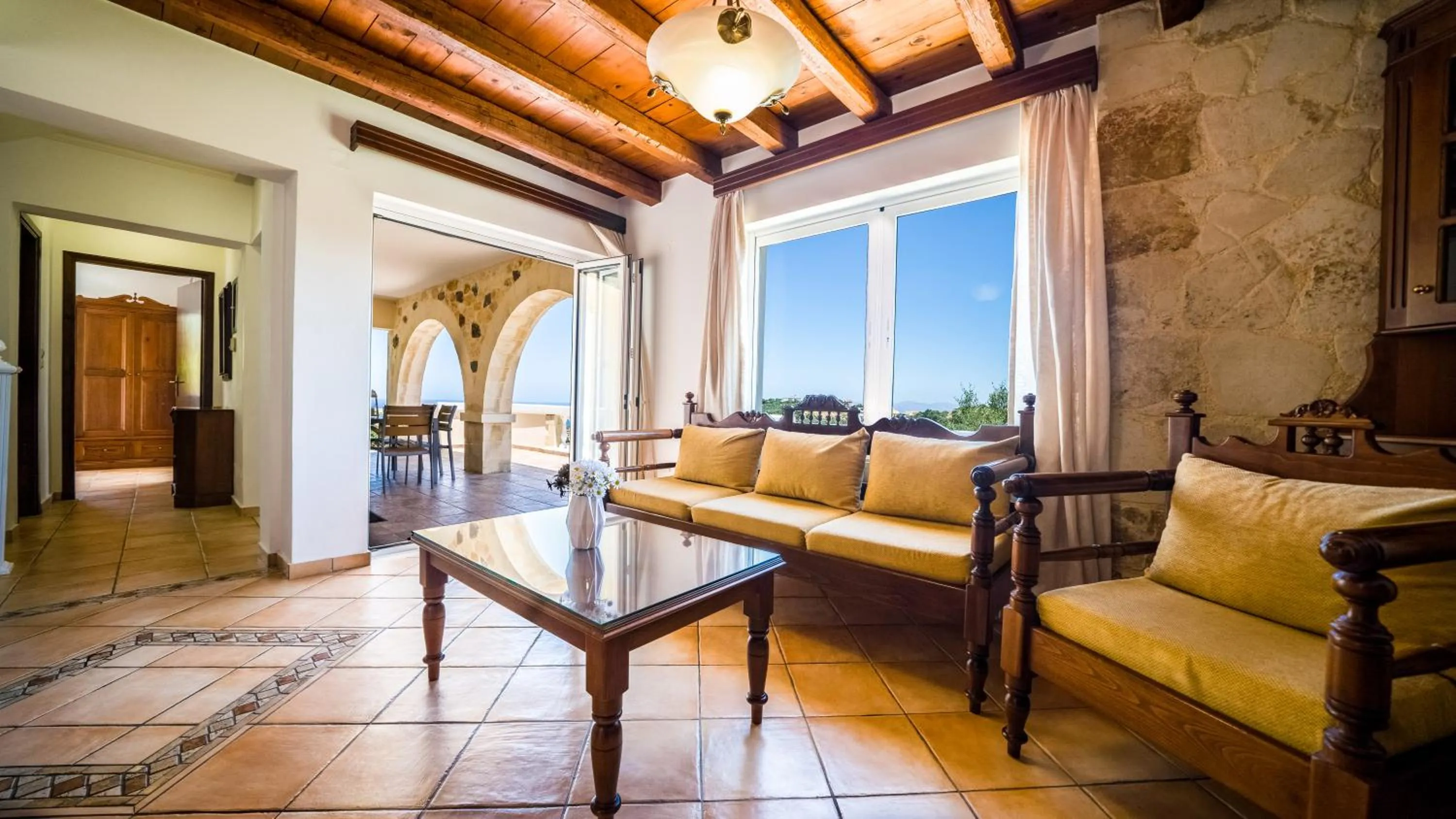 Living room in Ilios Village