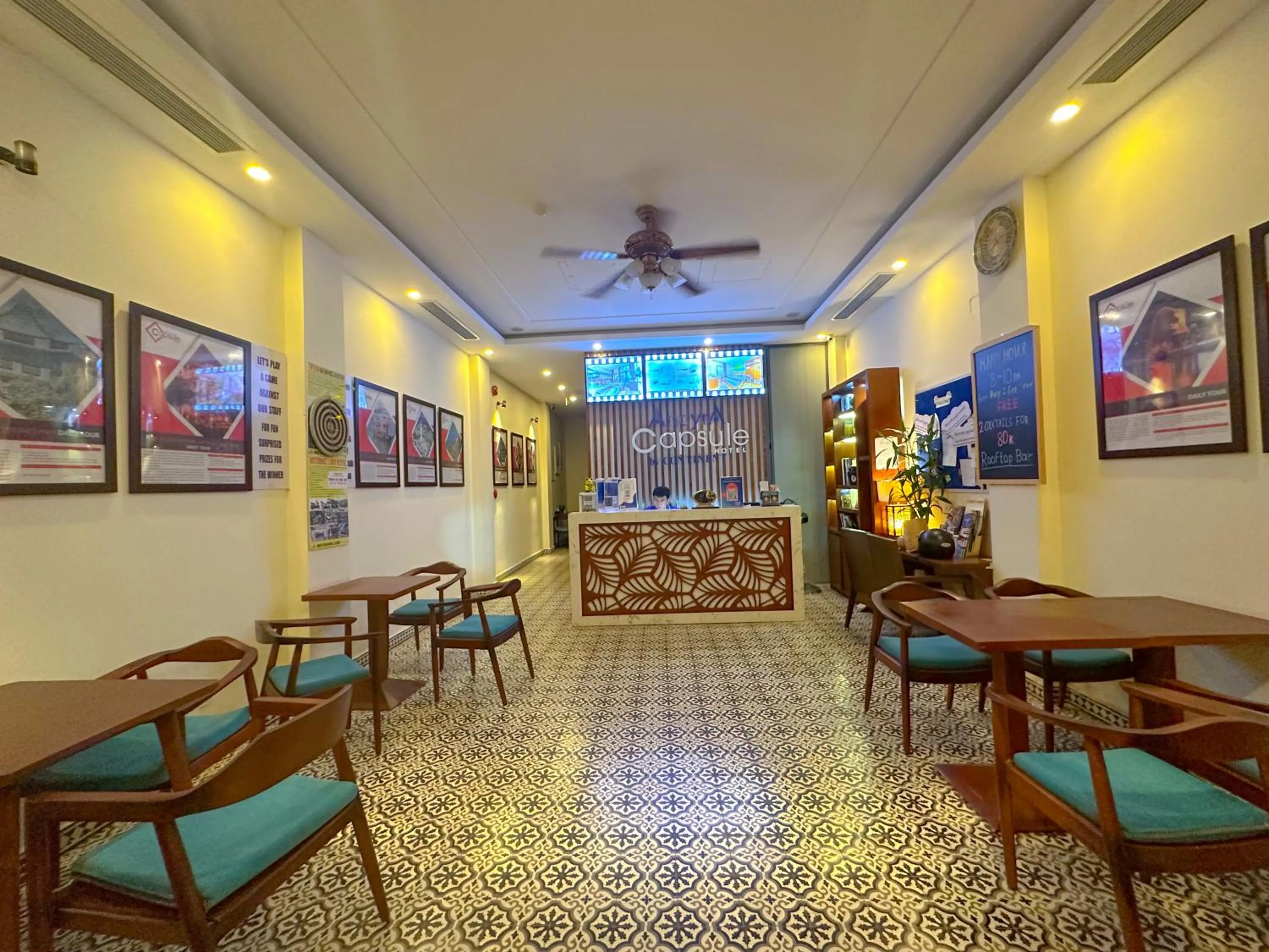 Lobby or reception in Danang Capsule Hotel & Rooftop Bar