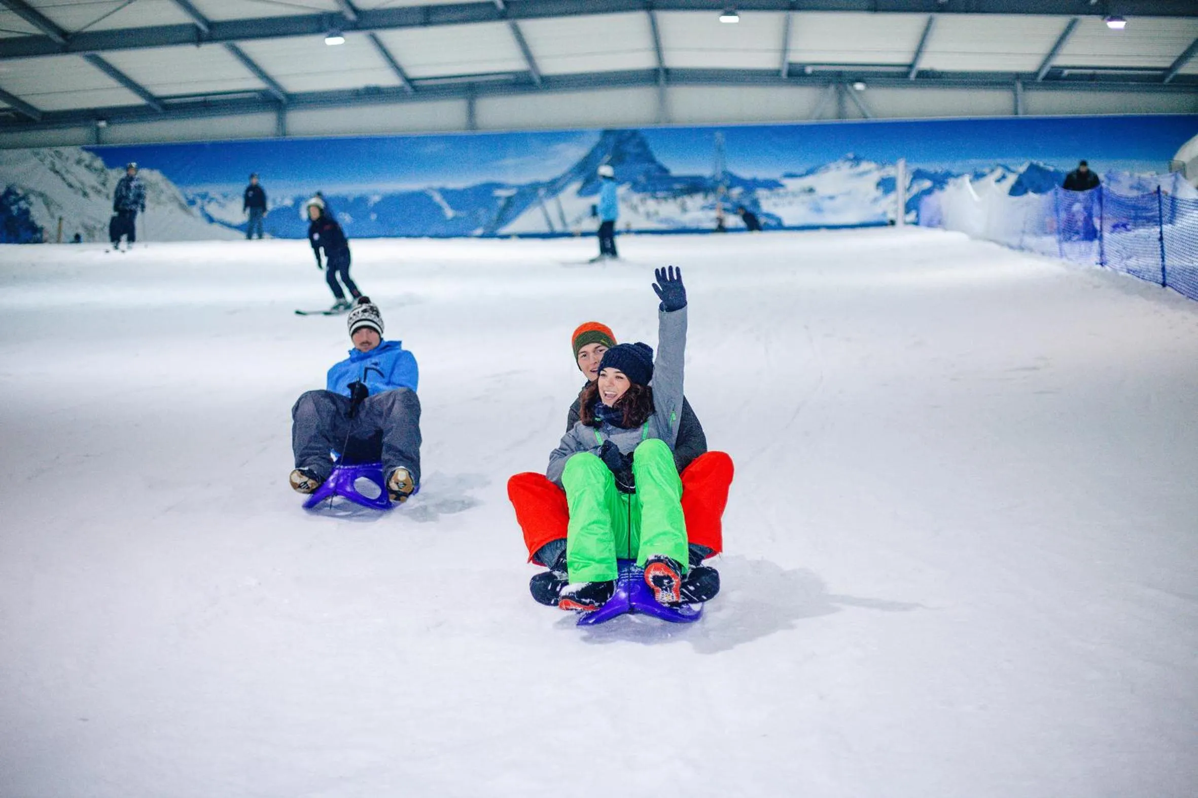 People in Alpine Hotel