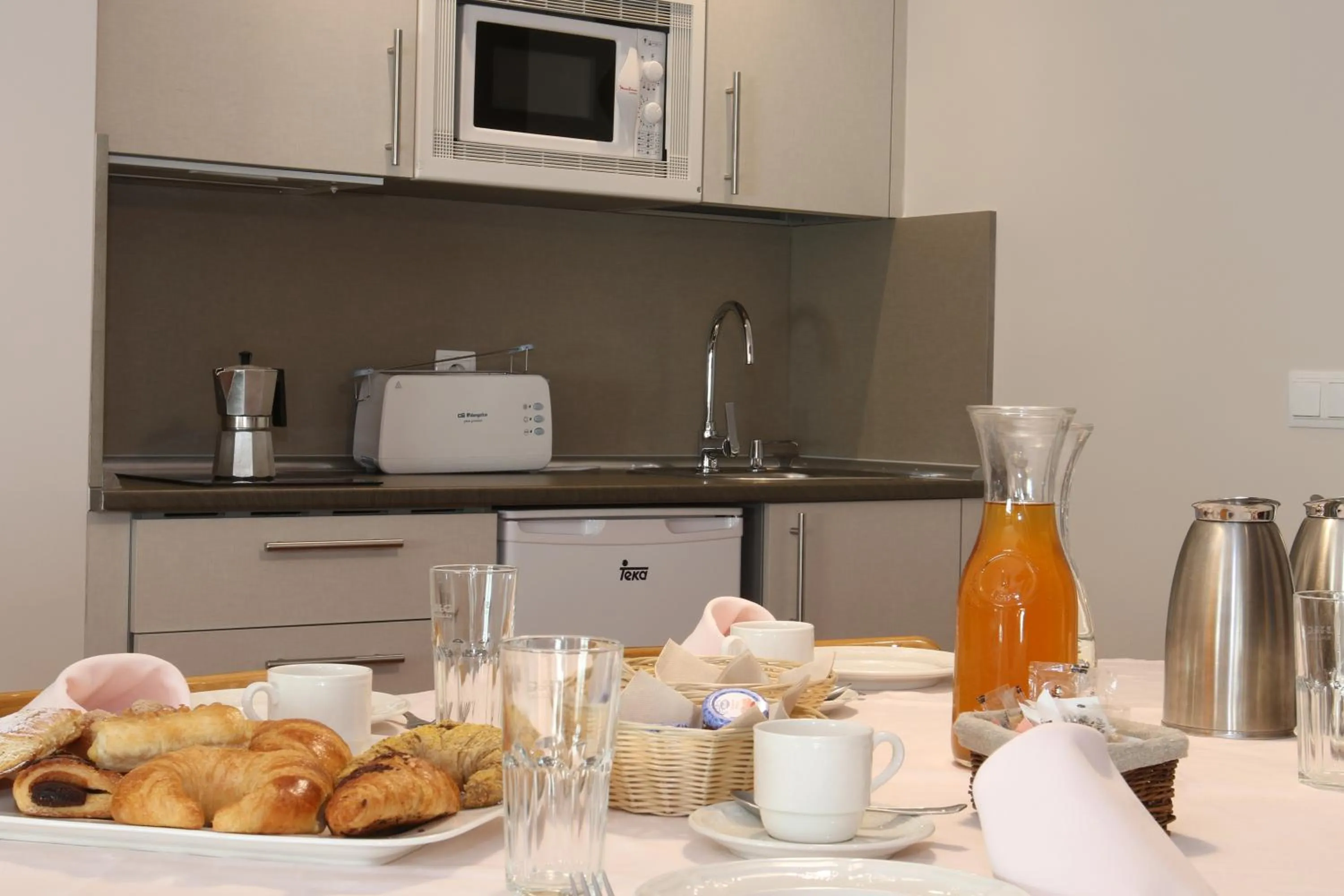 Kitchen or kitchenette in Hotel Vilagaros