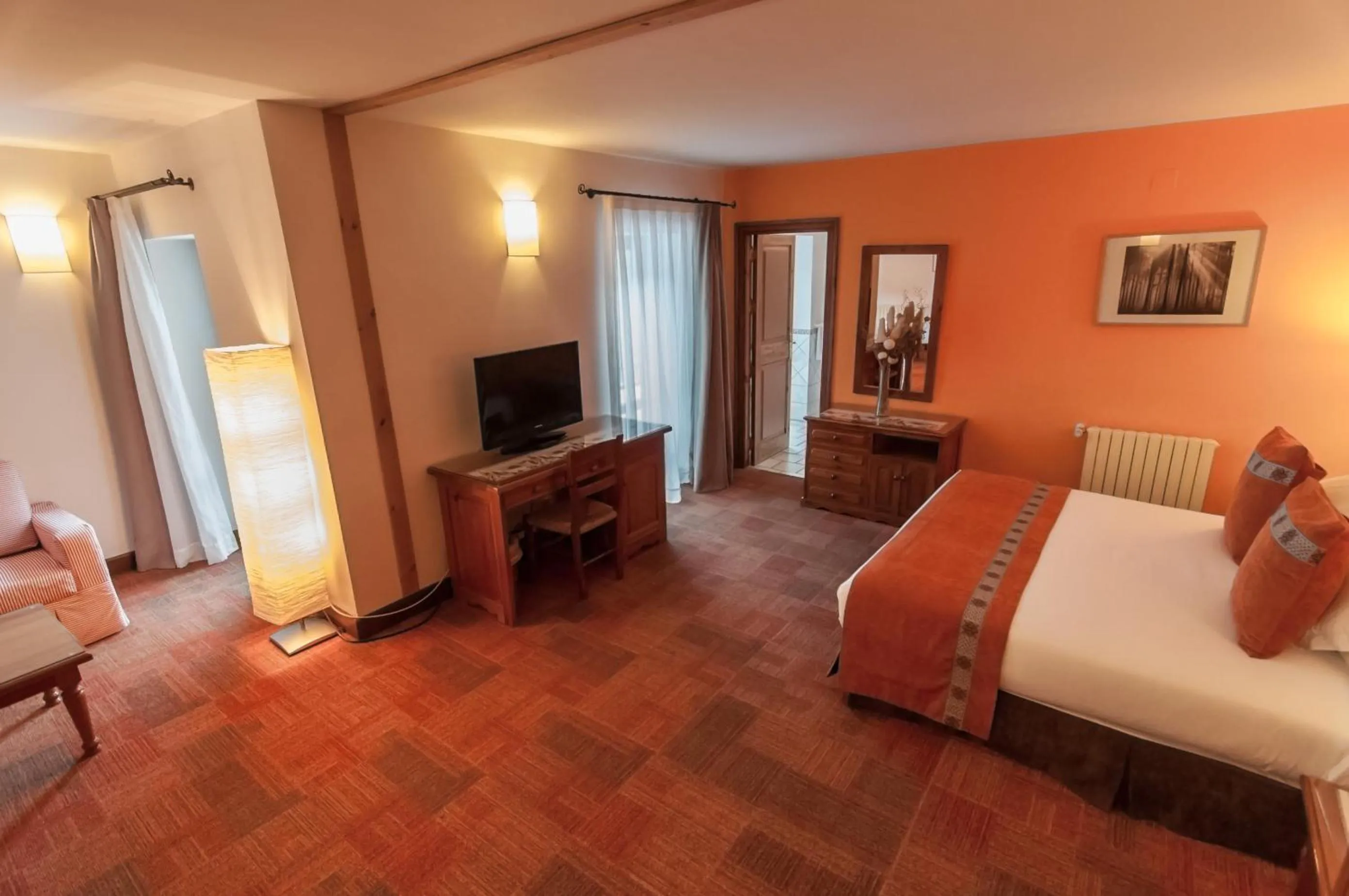 Bedroom, Bed in Hotel Vilagaros