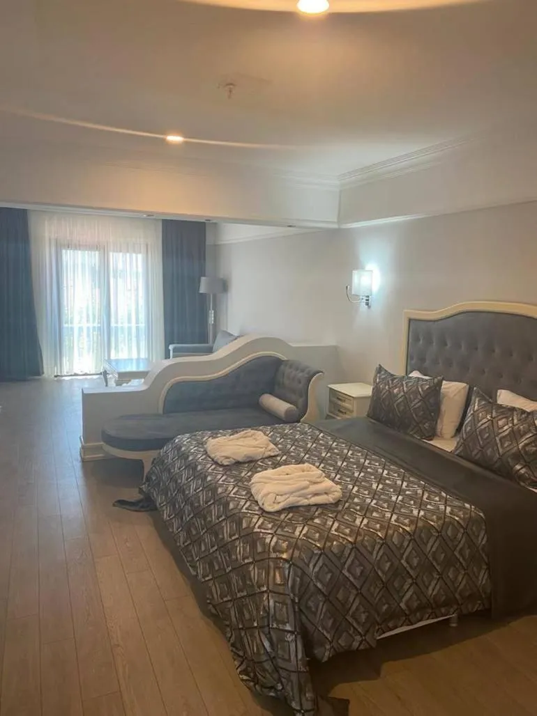 Bed in Paradise Island Hotel