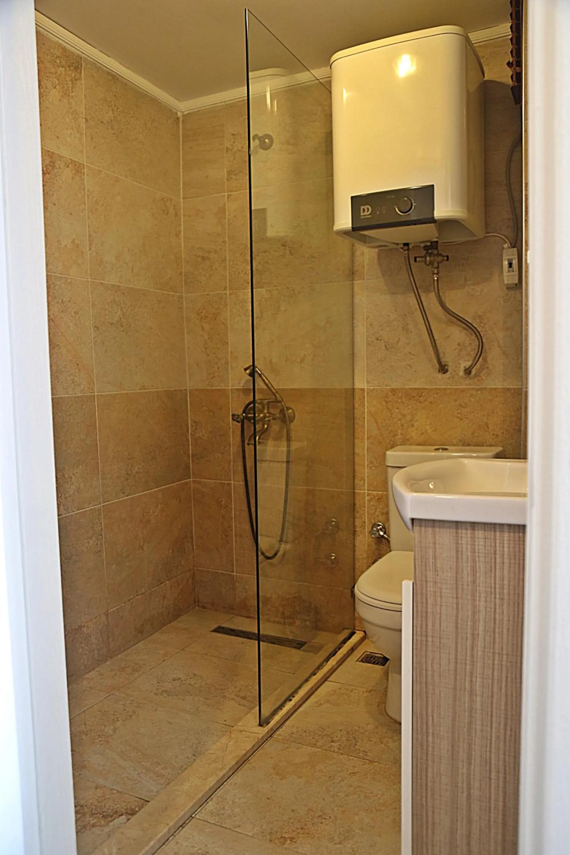 Shower in holiday family apart