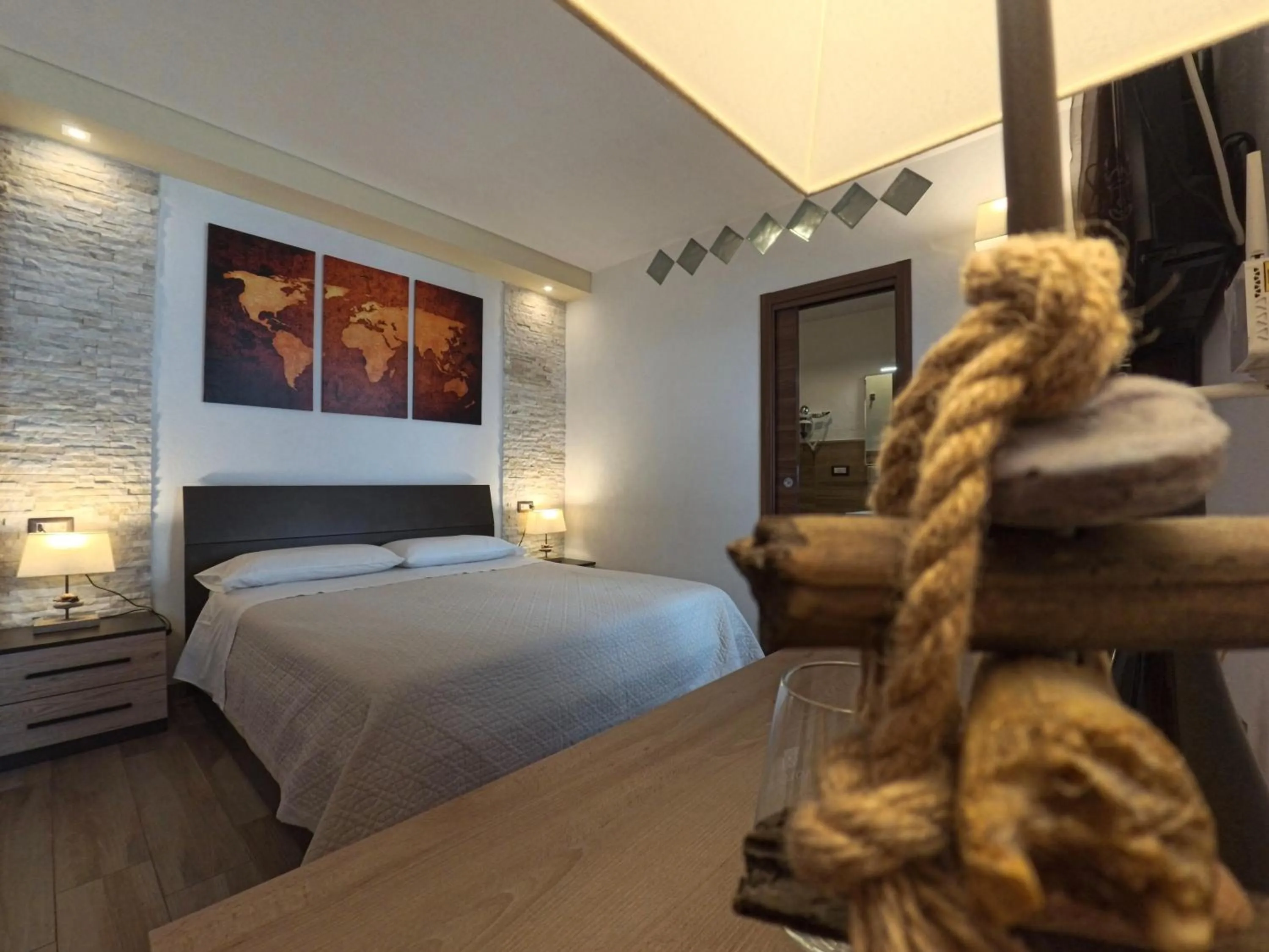 Bed in Sunset Bed and Breakfast