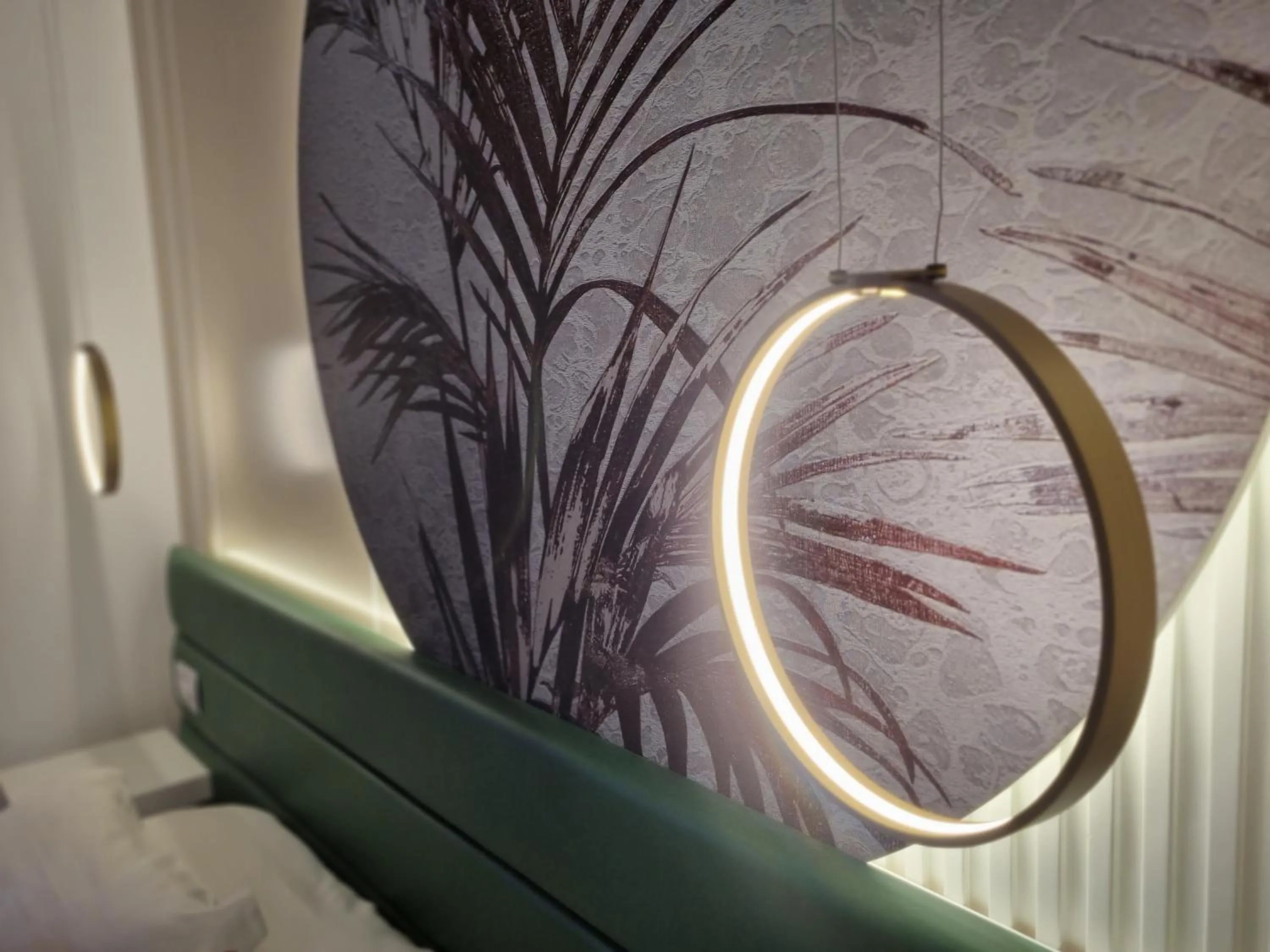 Decorative detail, Bed in Hotel Angelini