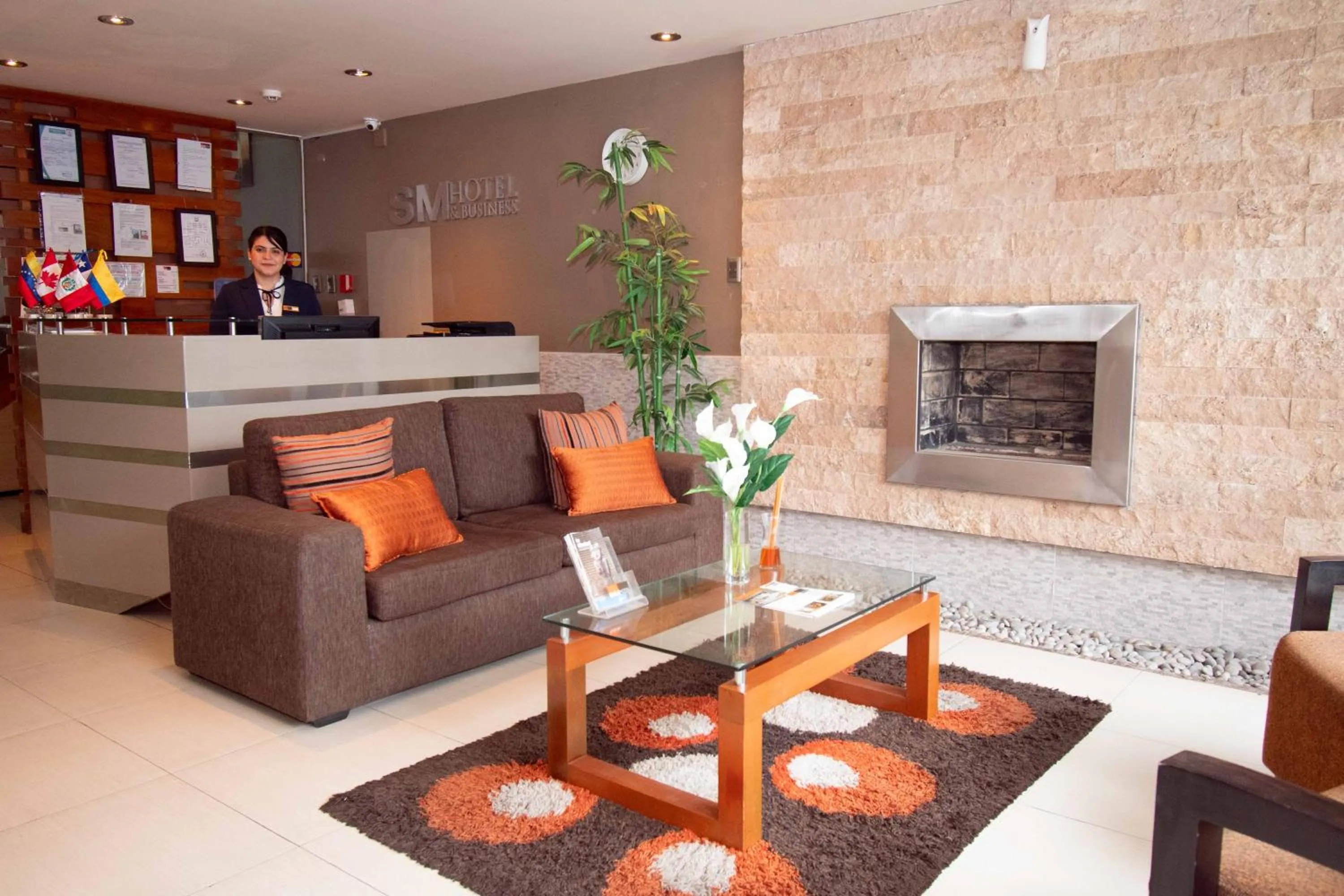 Lobby or reception in SM Hotel