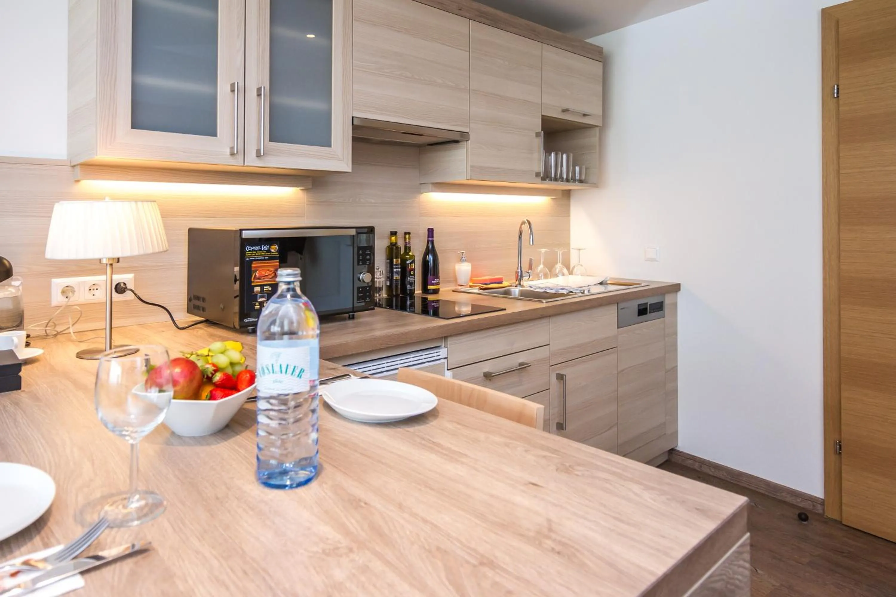 Kitchen or kitchenette in Hotel Das Himberg