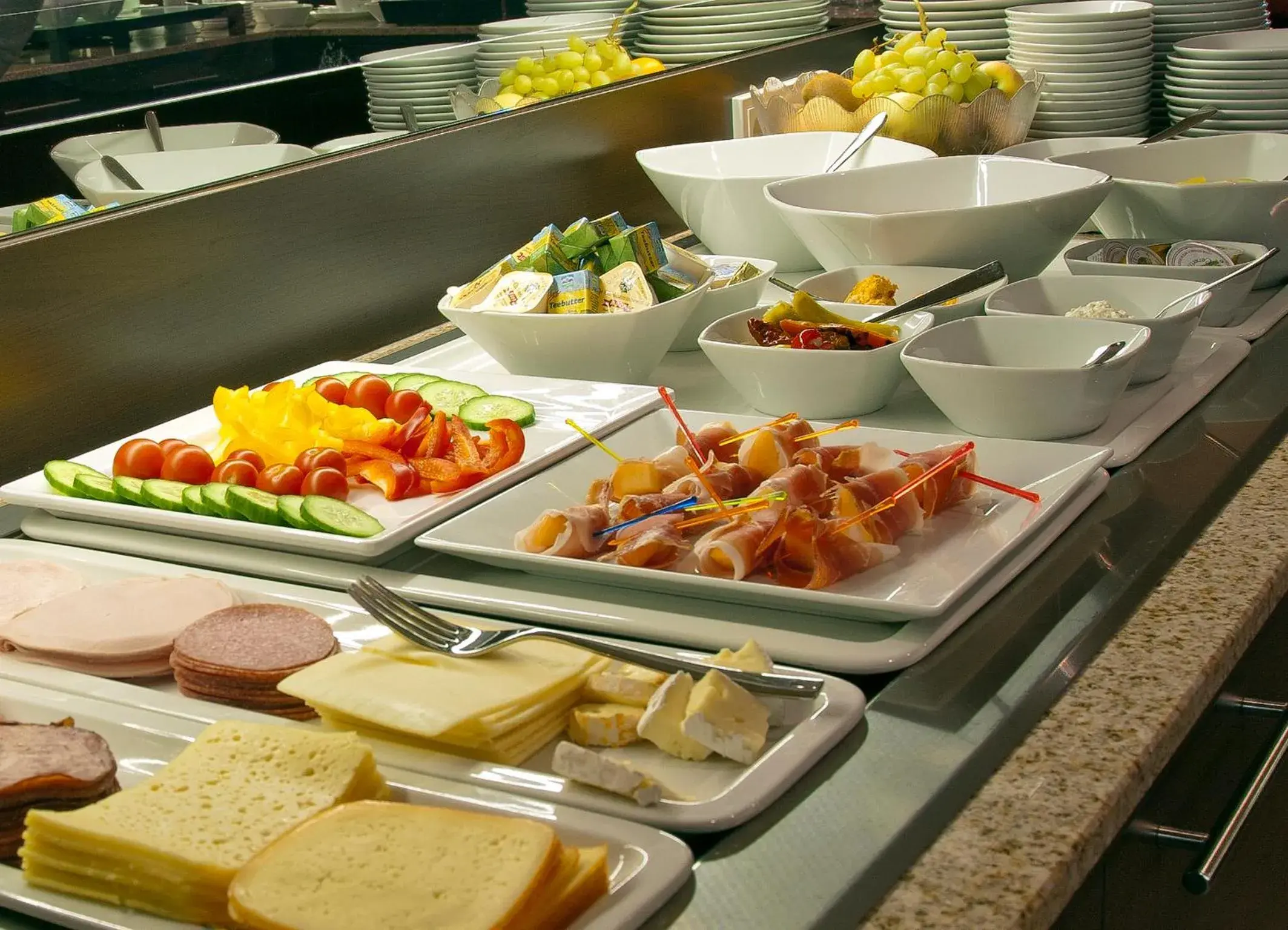 Buffet breakfast in Hotel Das Himberg Buffet breakfast in Hotel Das Himberg
