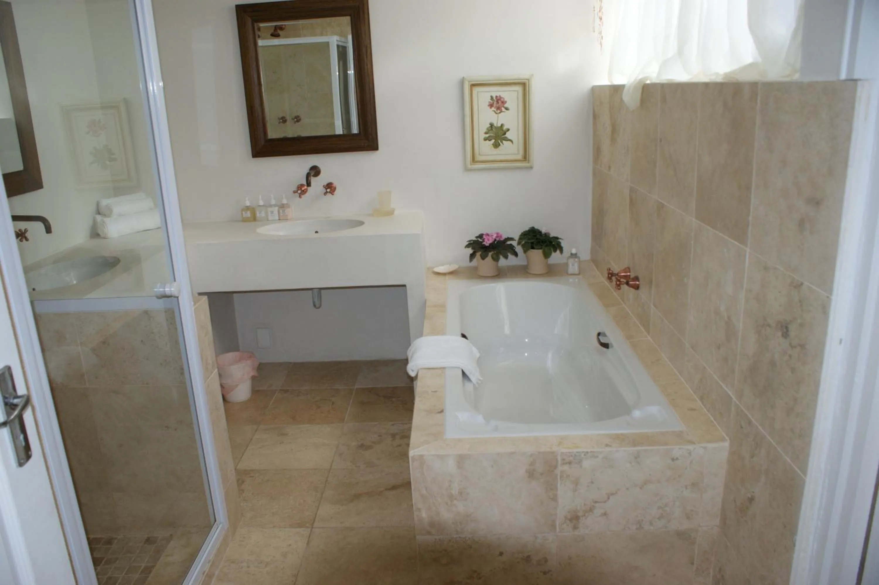 Bathroom in The Pink Lodge on The Beach