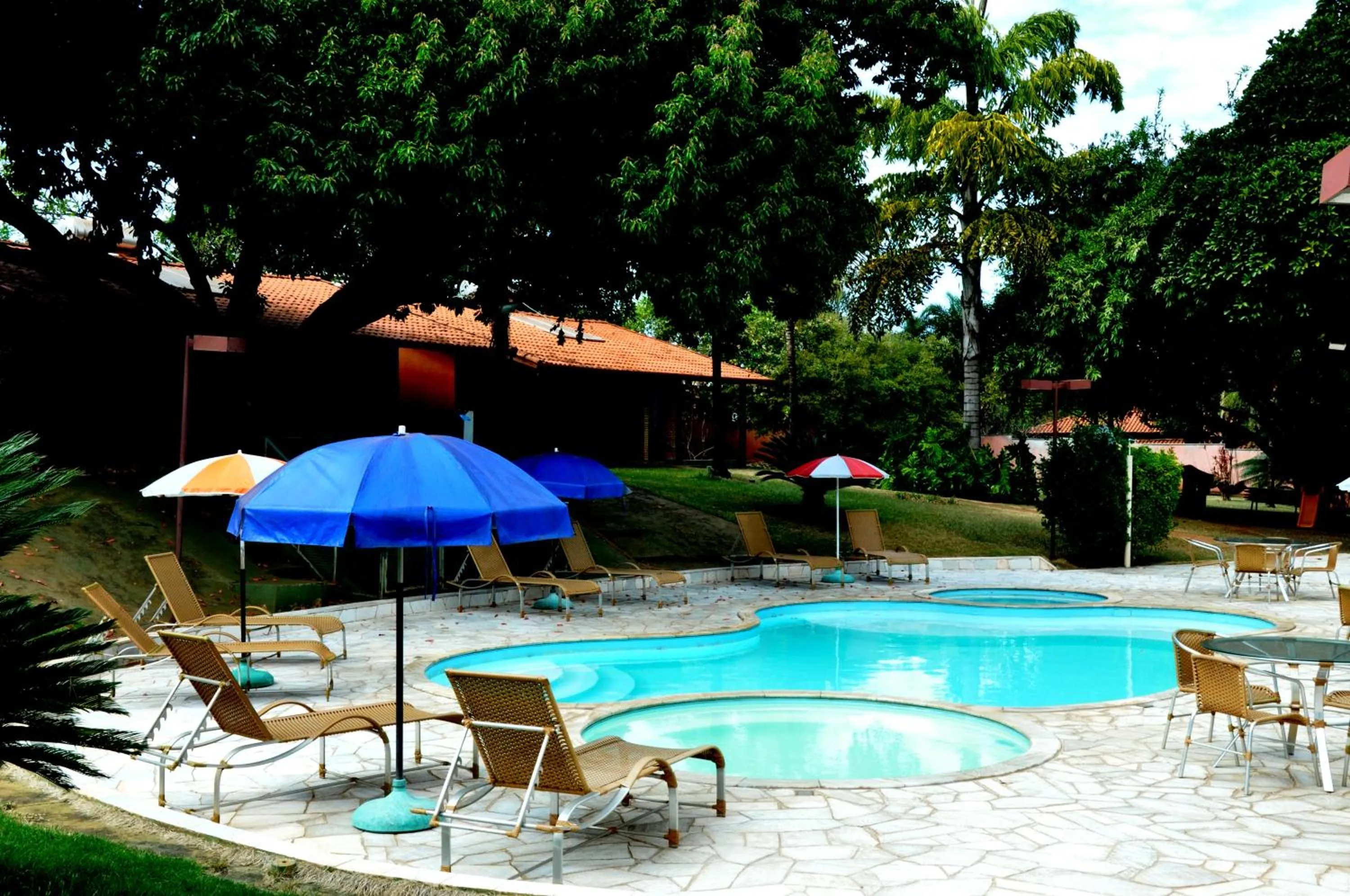 Pool view in Pousada Beco da Lua