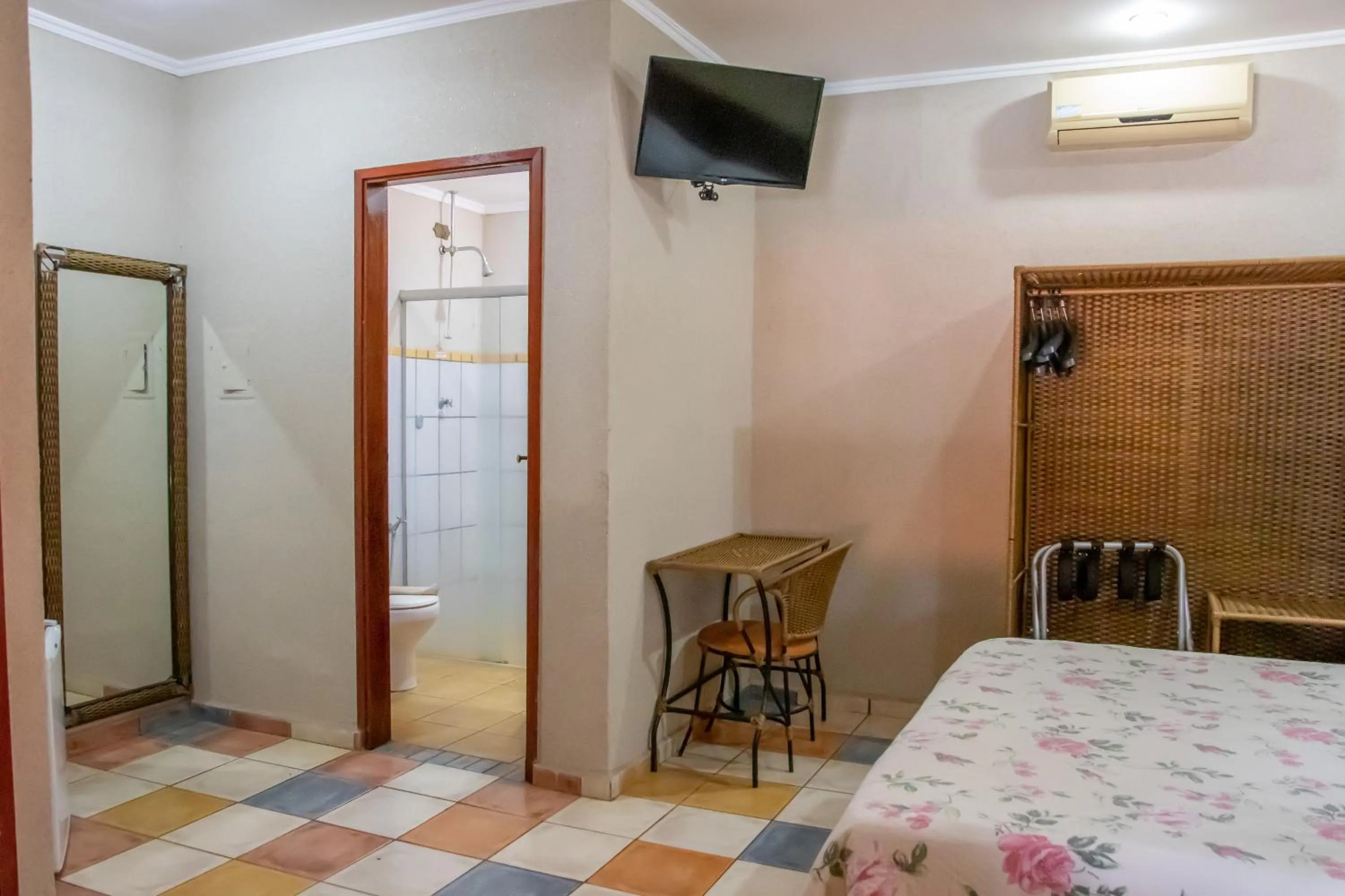 Bed in Pousada Beco da Lua