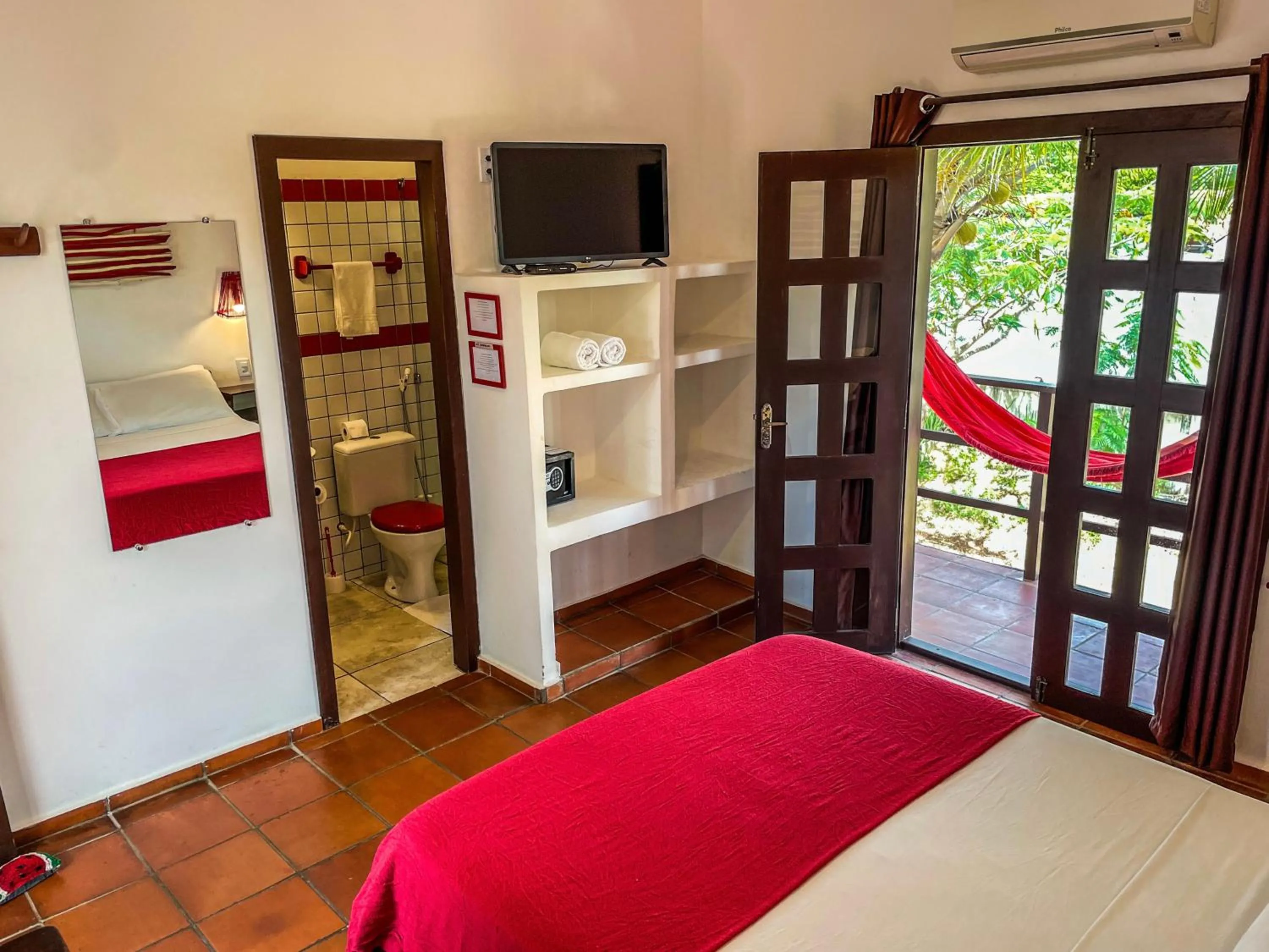 Bed in Pousada Atlantis