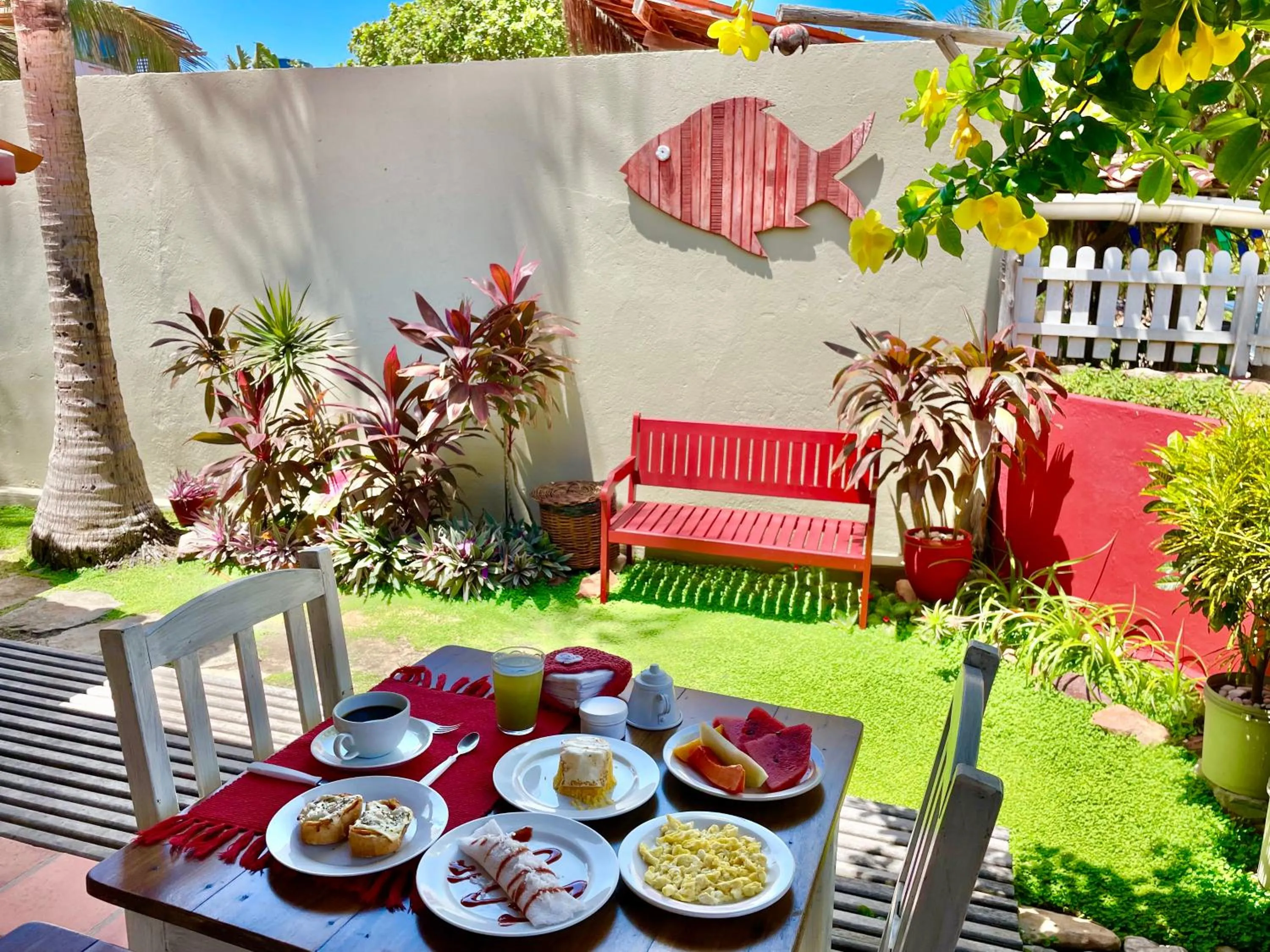 Garden in Pousada Atlantis