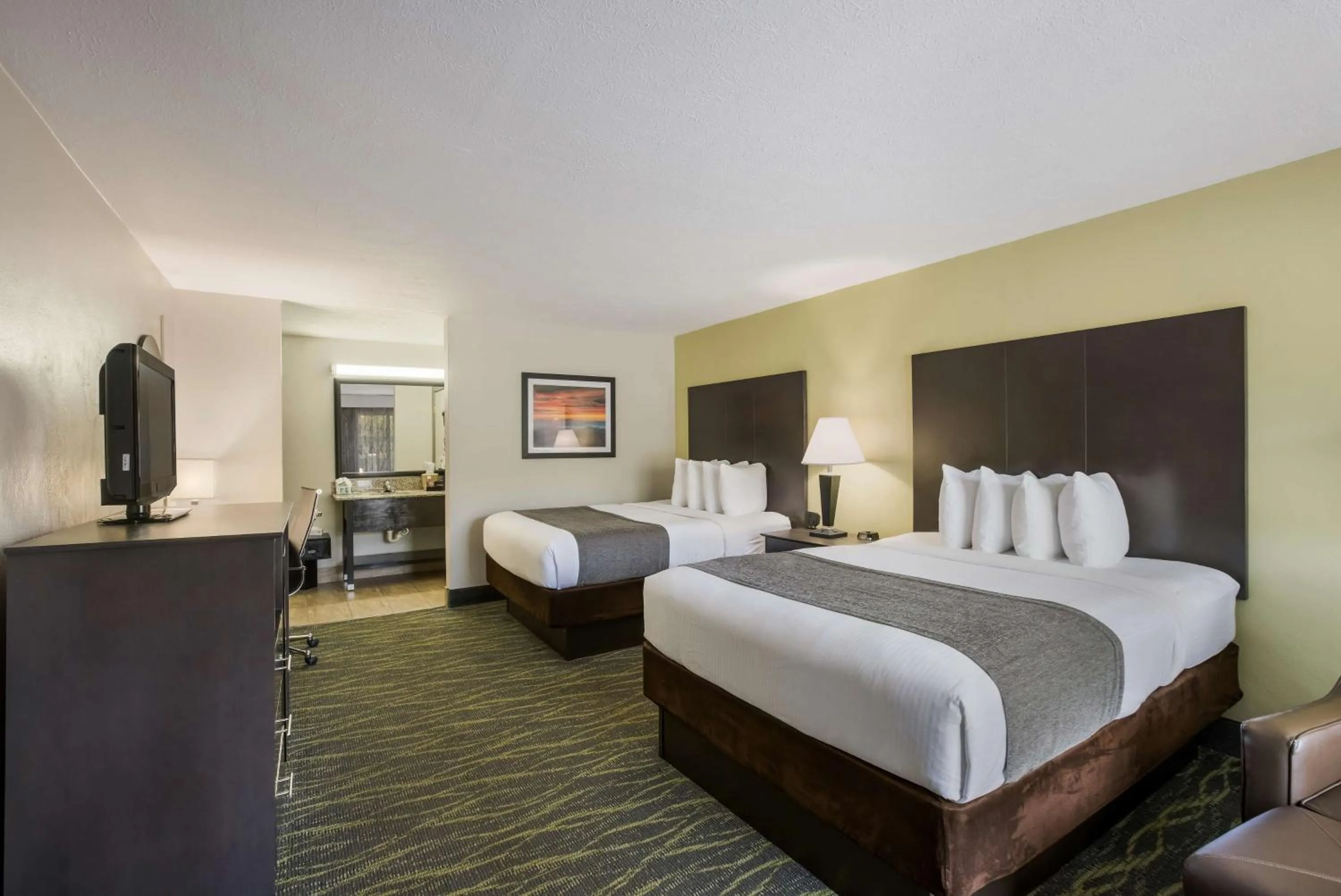 Queen Room with Two Queen Beds - First Floor - Non-Smoking in Best Western Asheville Tunnel Road