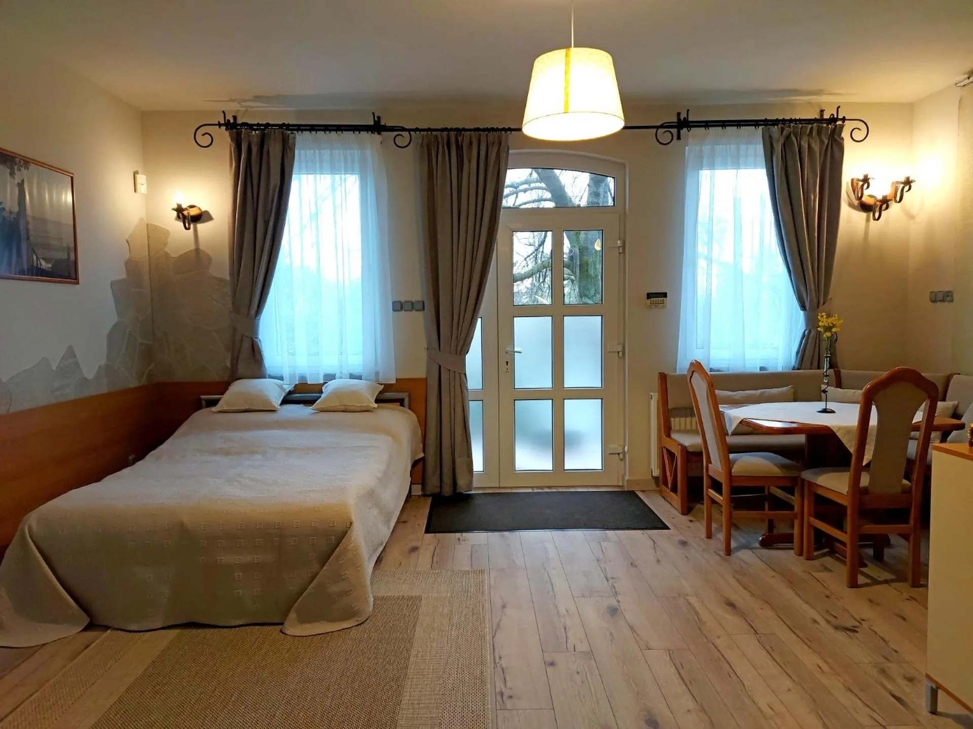 Bed in A Mecsek Gyöngye Apartmanhaz