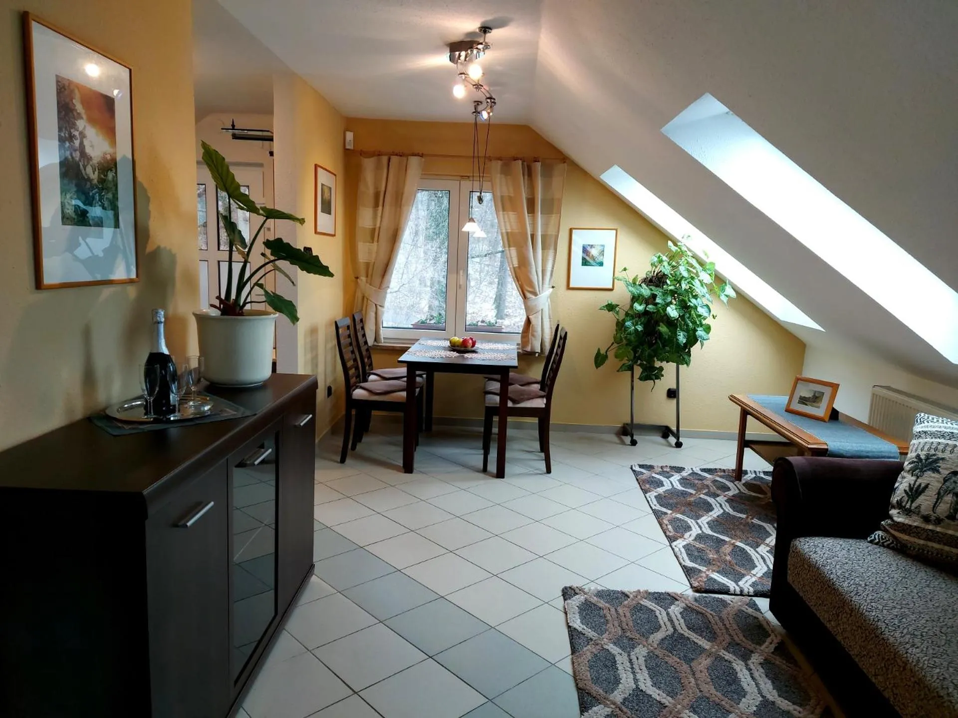 Seating area in A Mecsek Gyöngye Apartmanhaz