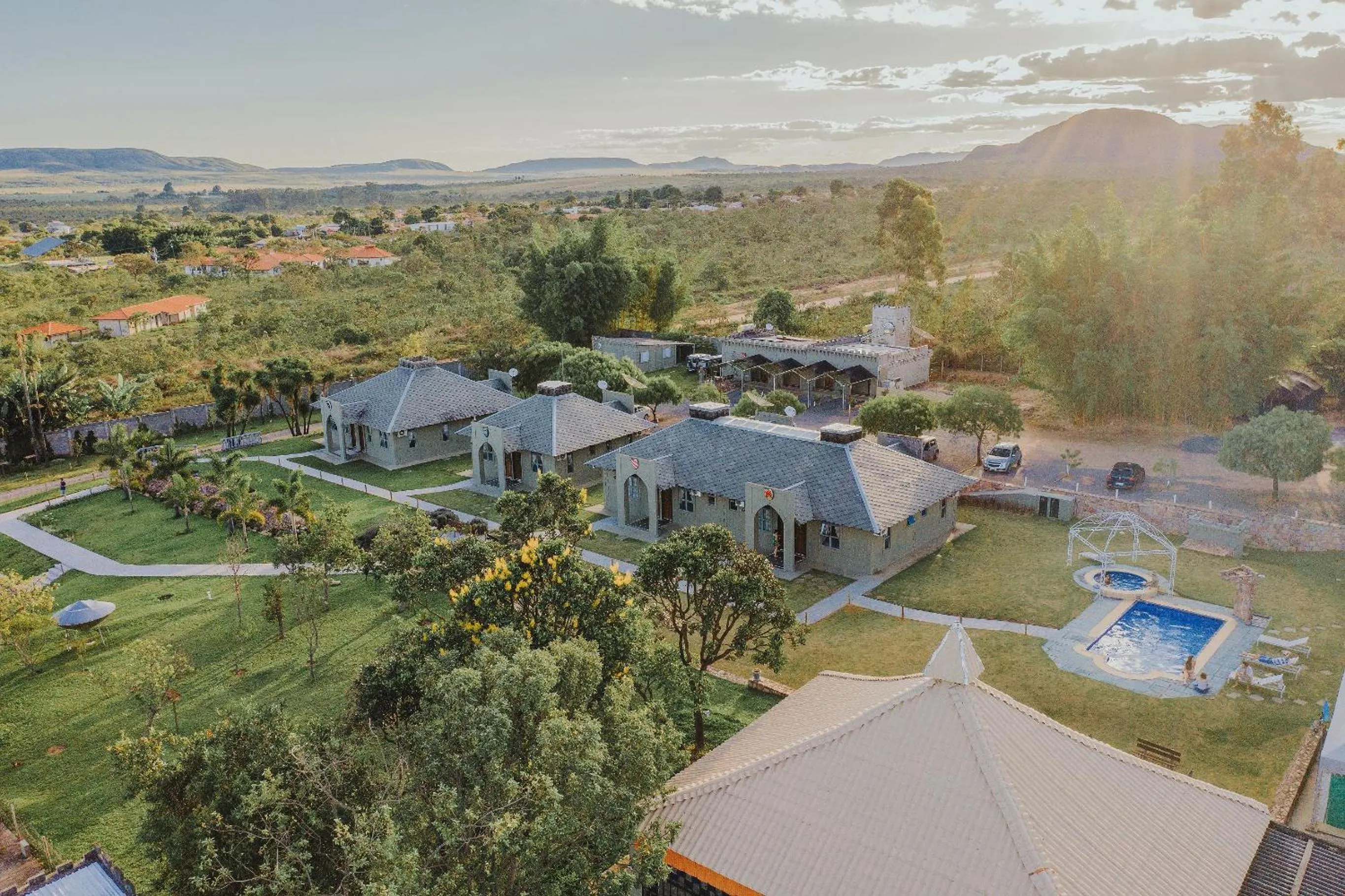 Garden in Pousada Camelot Inn