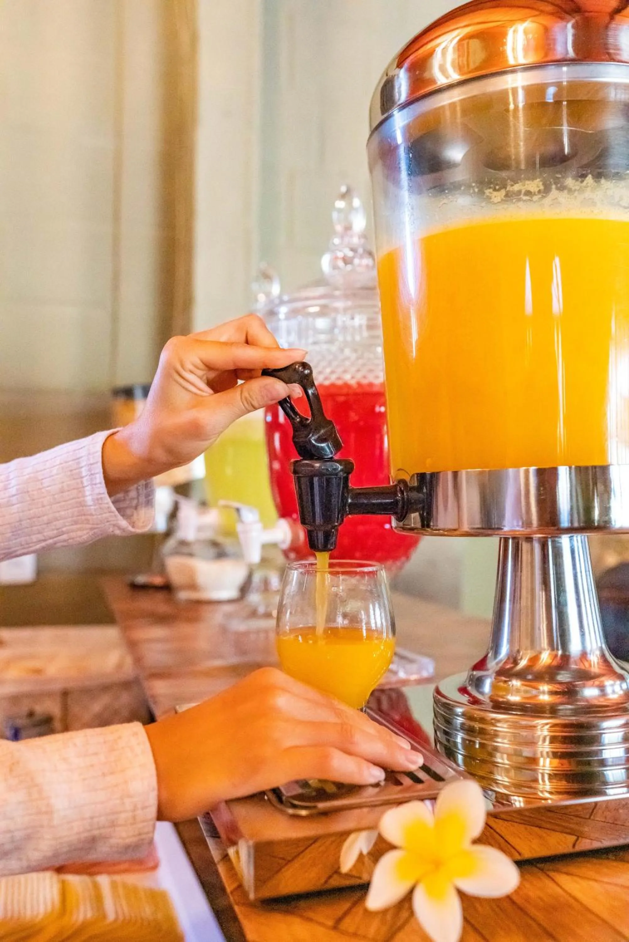 Continental breakfast in Pousada Camelot Inn
