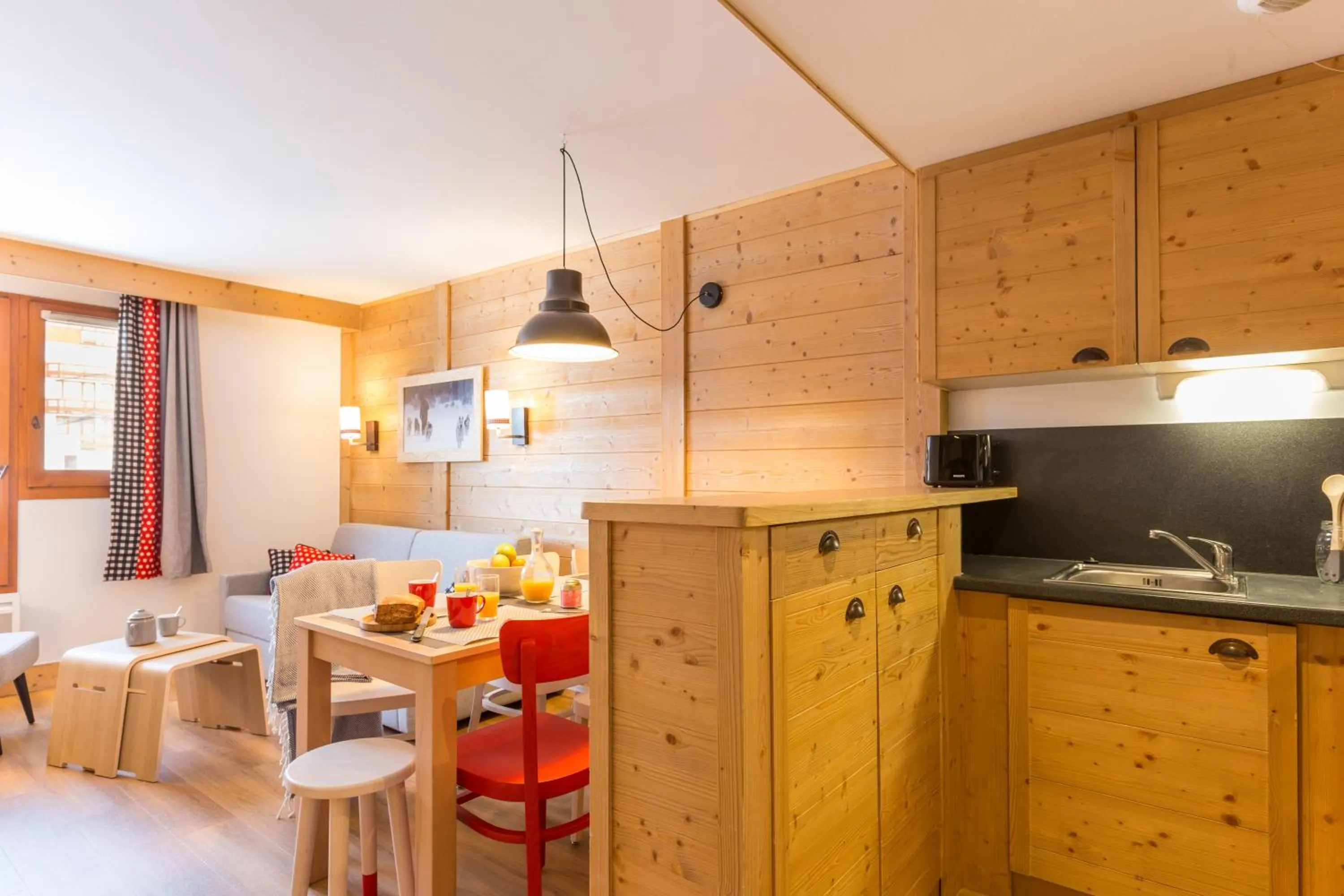 Kitchen or kitchenette in Résidence Pierre & Vacances Aconit