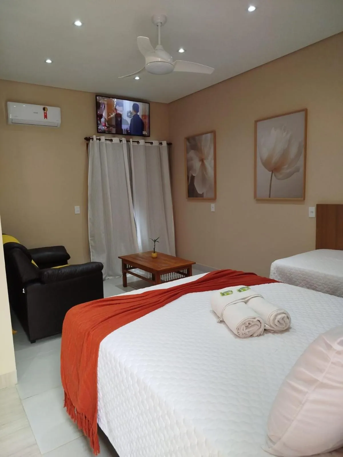 Bed in Pousada Litoral Paraty