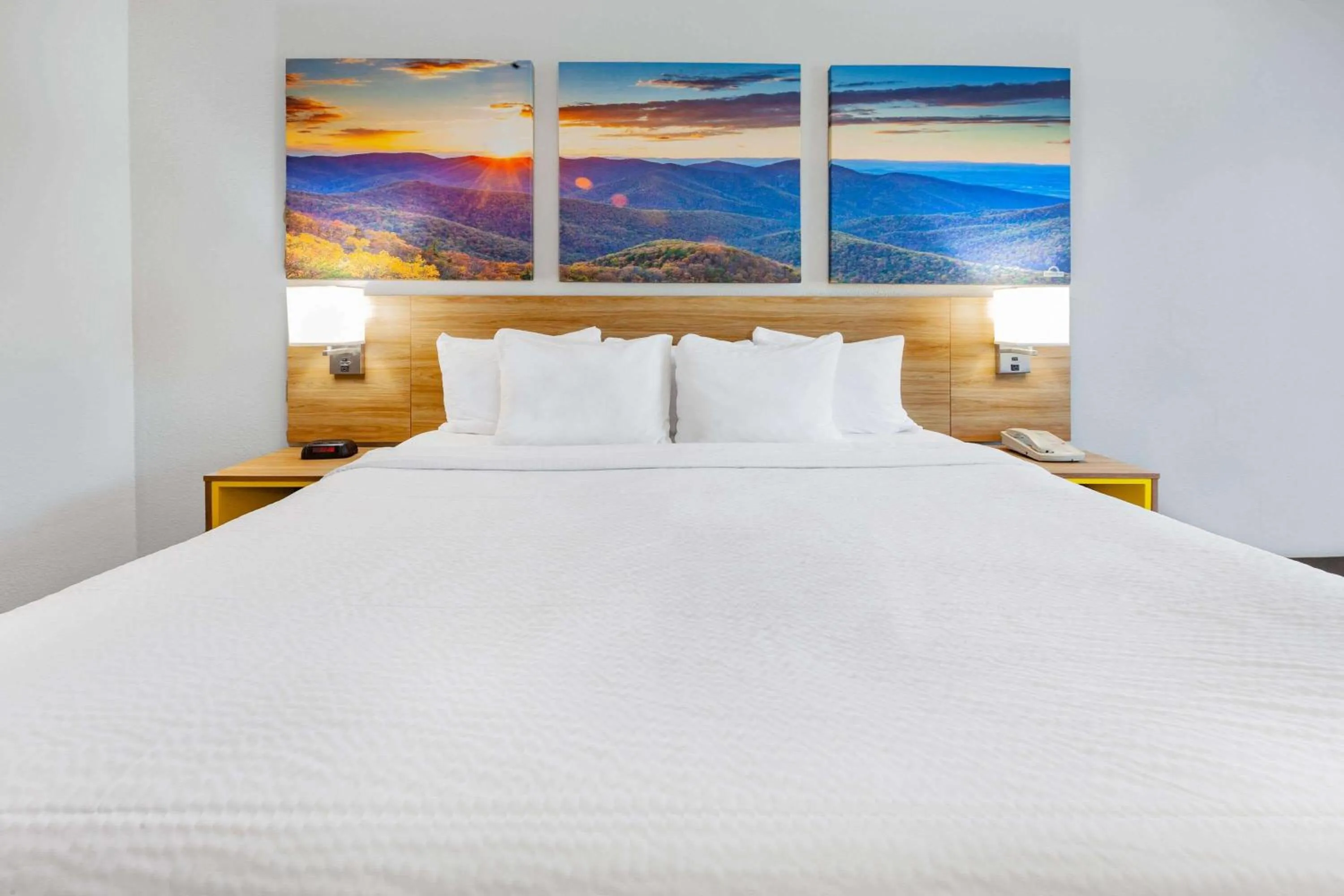 Bedroom, Bed in Days Inn by Wyndham Roanoke Hollins Near I-81