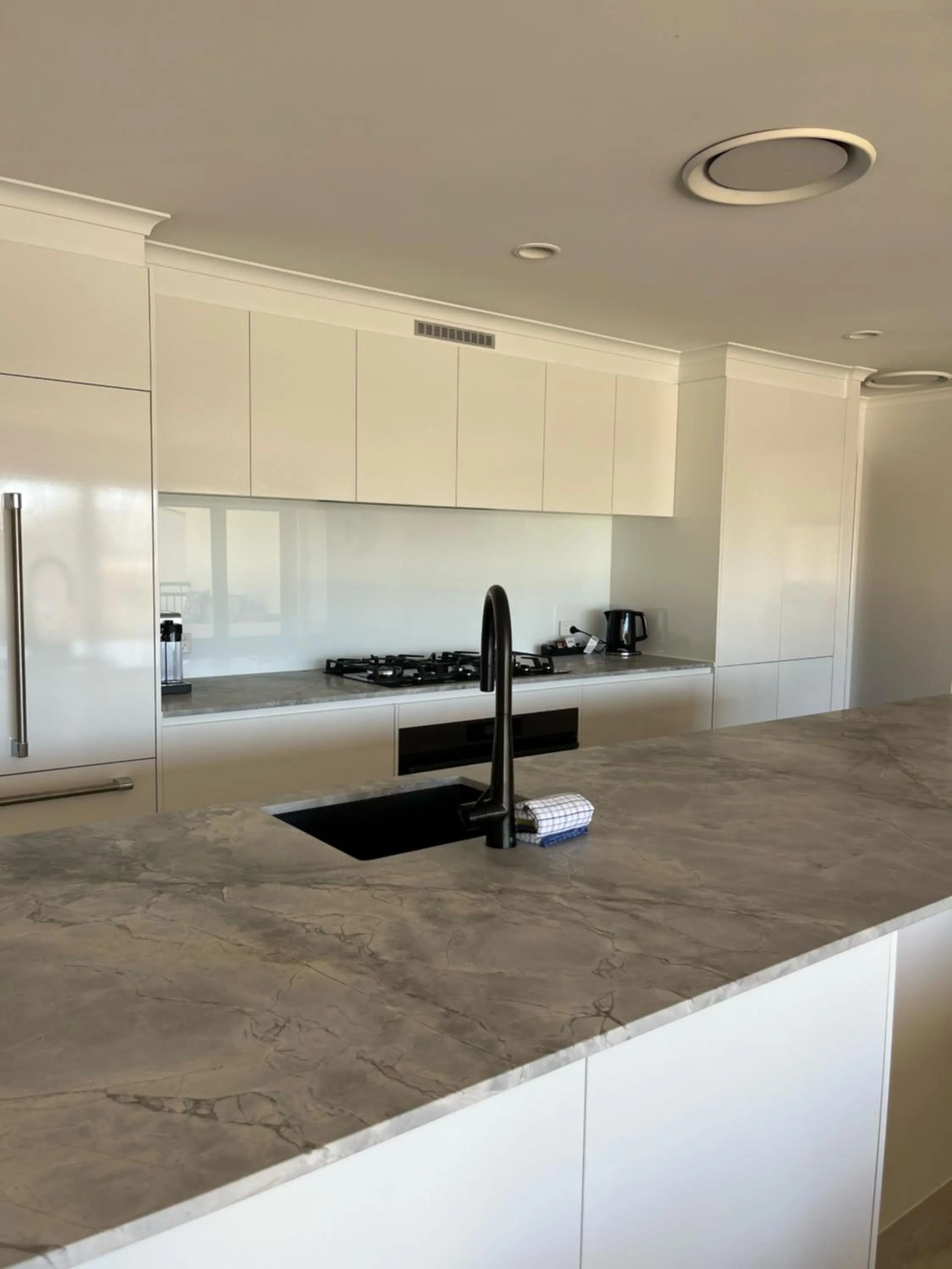 kitchen in The Village Holiday Apartments at Burleigh Heads
