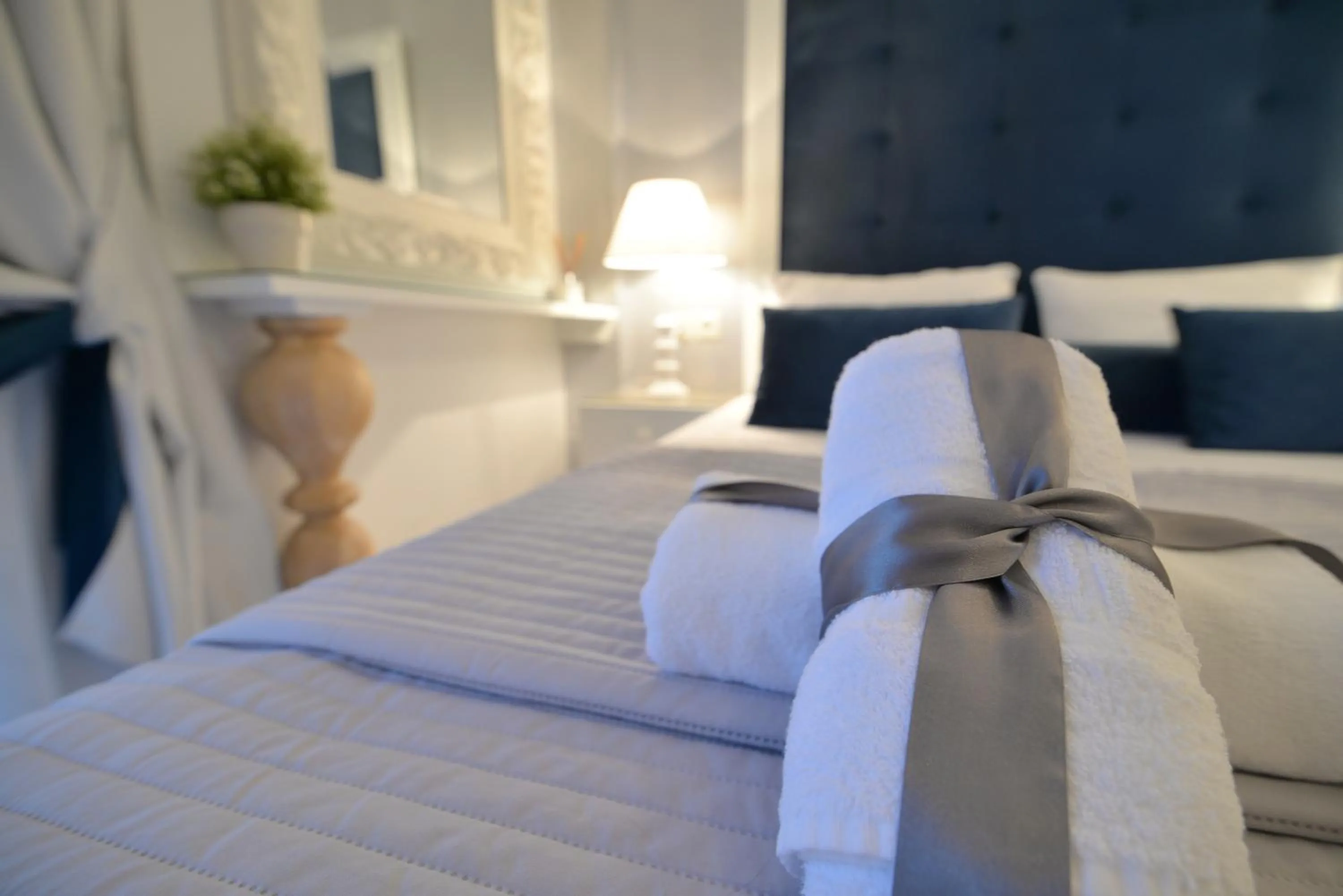 Bed in Epavlis Luxury apts