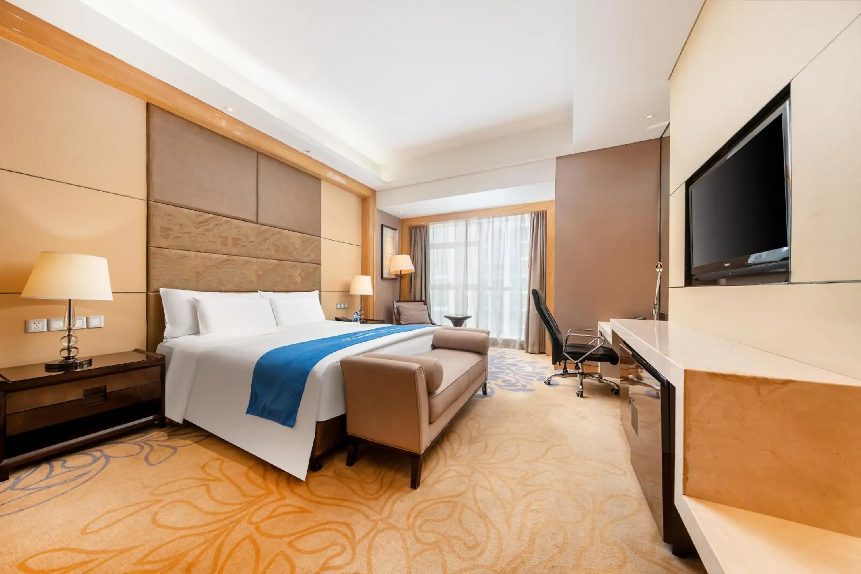 Photo of the whole room, Bed in Wanda Realm Langfang Photo of the whole room, Bed in Wanda Realm Langfang