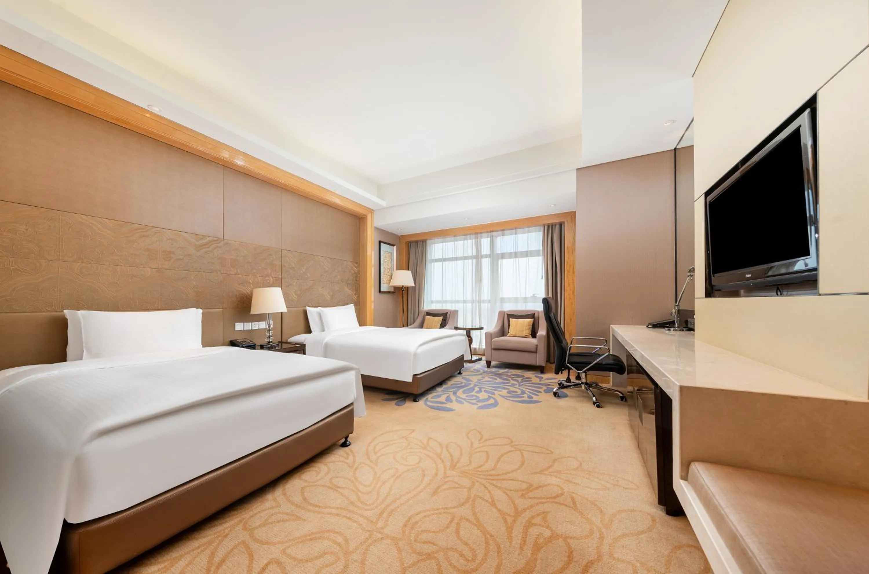 Photo of the whole room, Bed in Wanda Realm Langfang