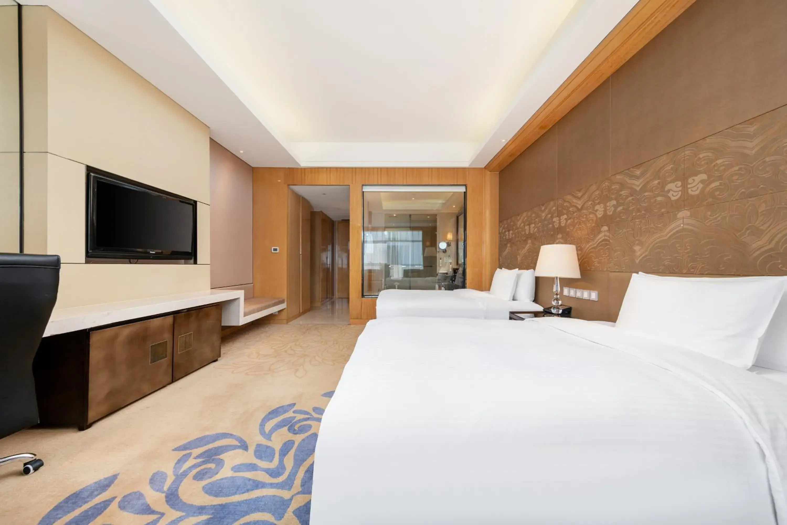 Photo of the whole room, Bed in Wanda Realm Langfang Photo of the whole room, Bed in Wanda Realm Langfang