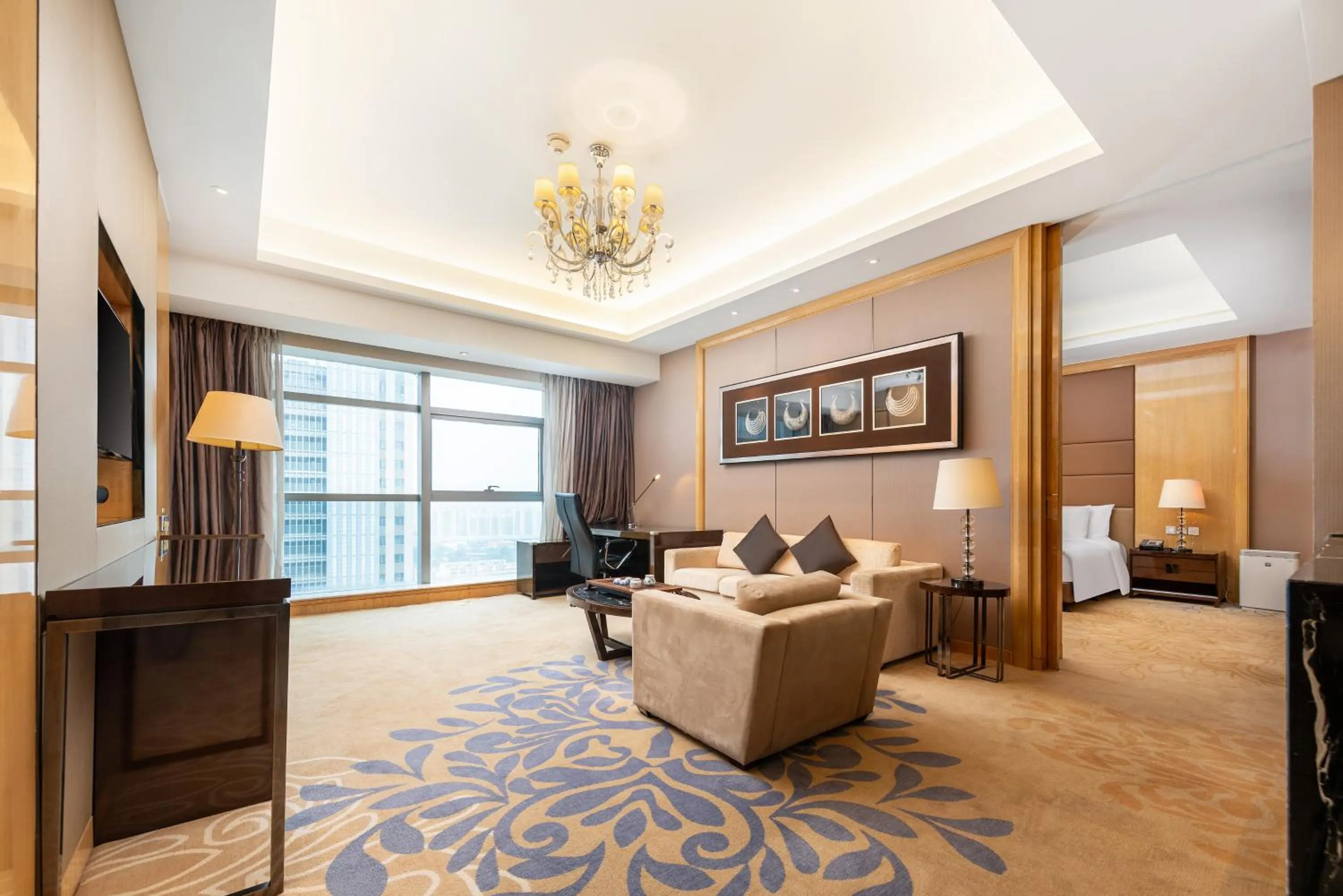 Living room in Wanda Realm Langfang