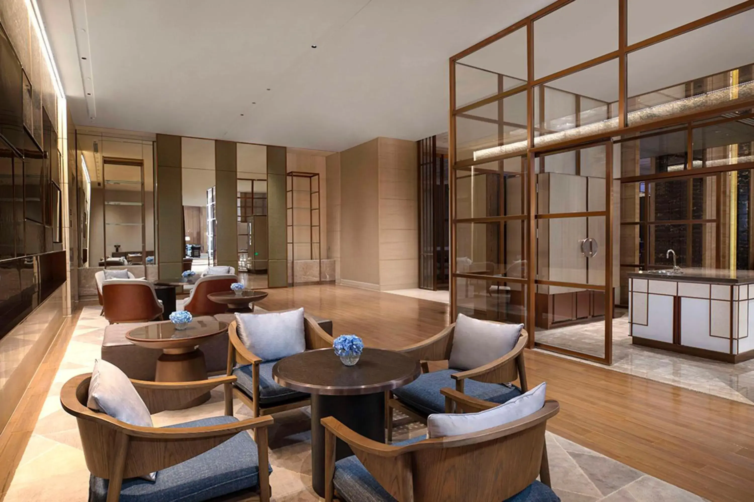 Lobby or reception in Hilton Nanjing Lobby or reception in Hilton Nanjing