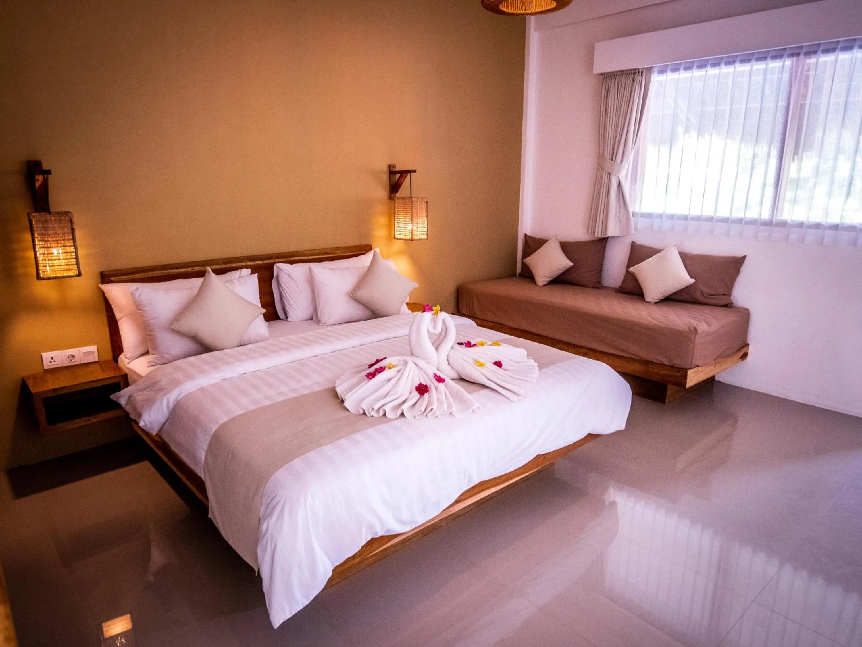 Bed in Mango Lodge